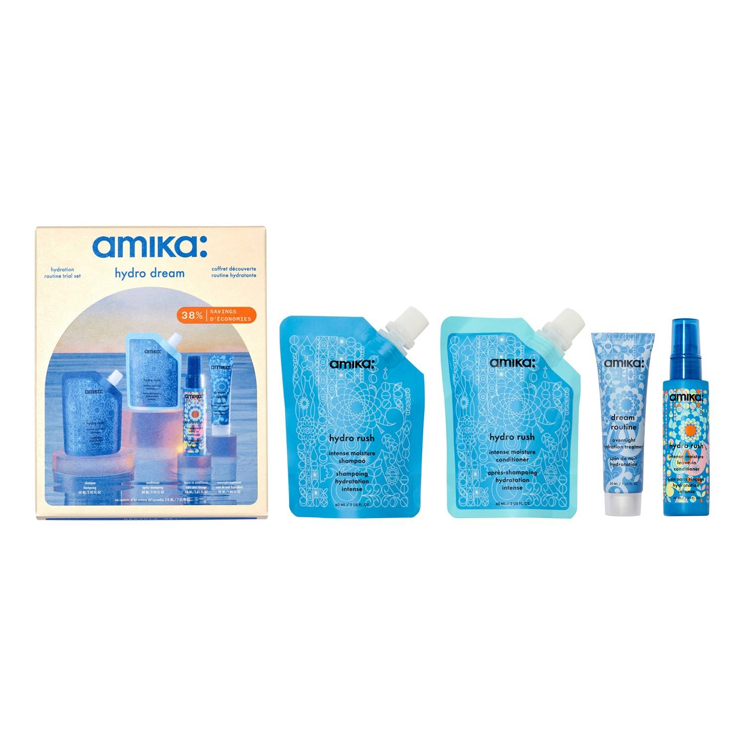 Amika Hydro Dream Hydration Routine Trial Set
