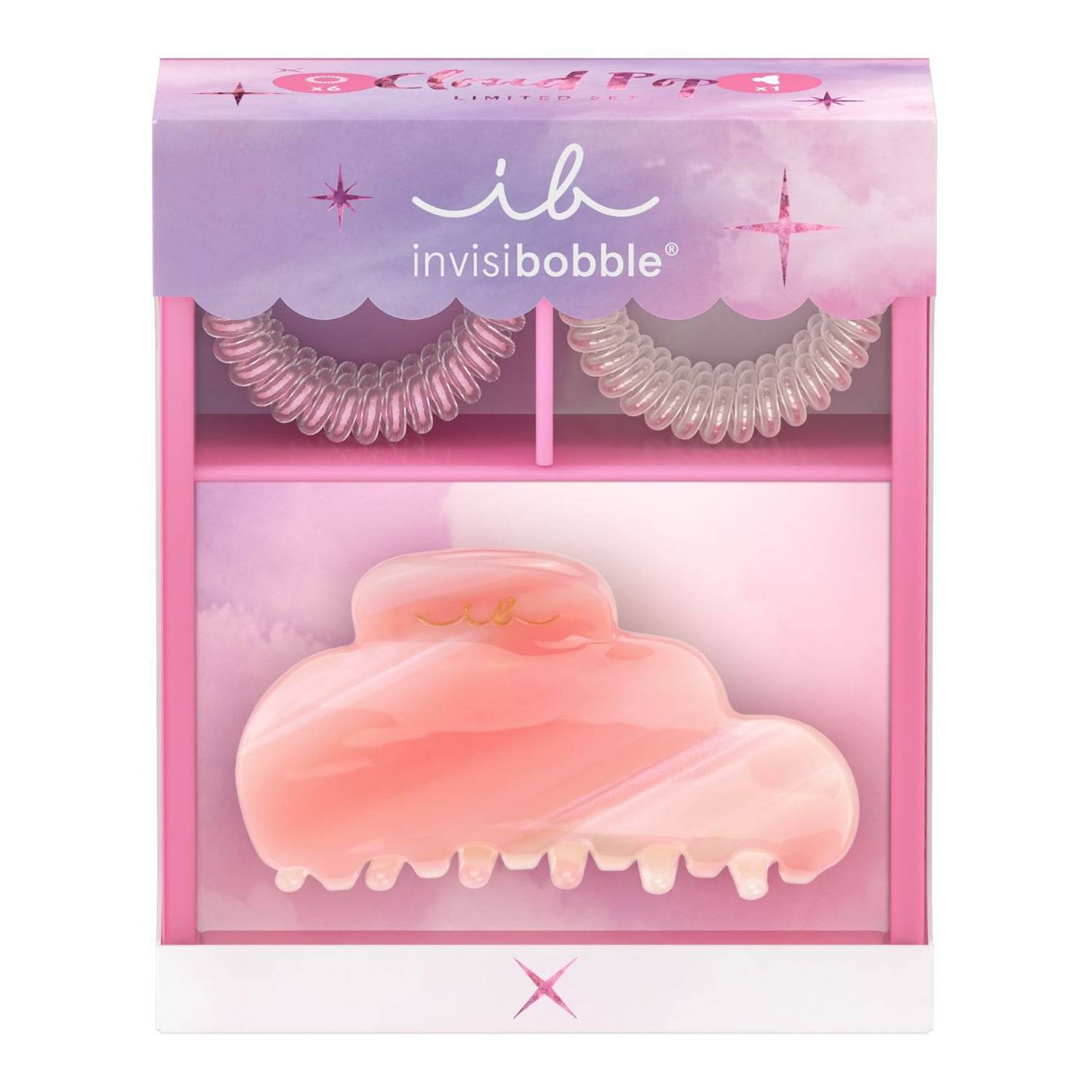 Invisibobble Cloudpop Hair Spiral And Hair Claw Set