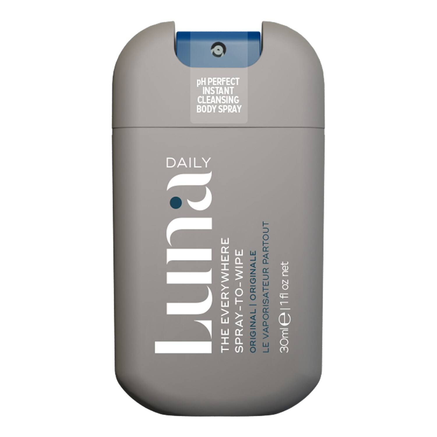 Luna Daily The Original Everywhere Spray-To-Wipe Mini - With Prebiotics + Vit C & E 30Ml
