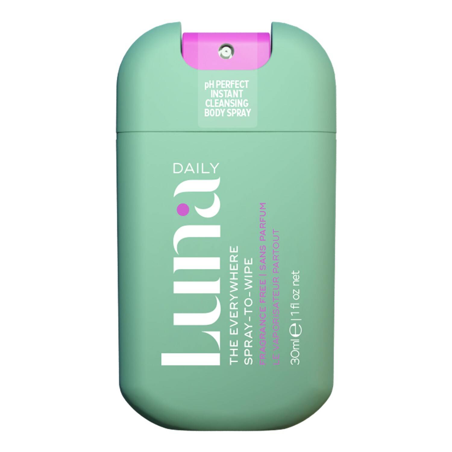 Luna Daily The Fragrance Free Everywhere Spray-To-Wipe Mini 30Ml