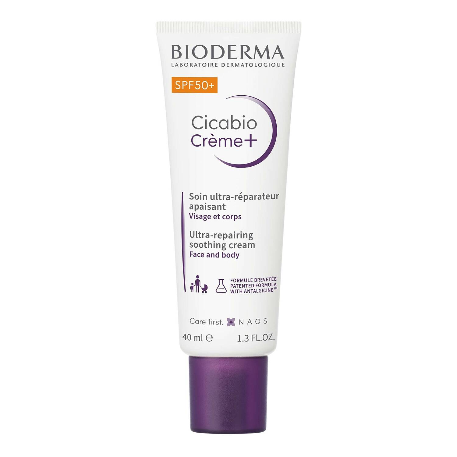 Bioderma Cicabio Creme + Ultra-Repairing Soothing Cream Sfp 50+ 40Ml