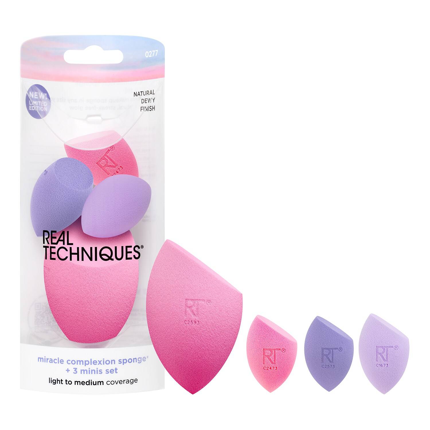 Real Techniques Sunrise To Sunset Miracle Complexion Sponge + Minis Set