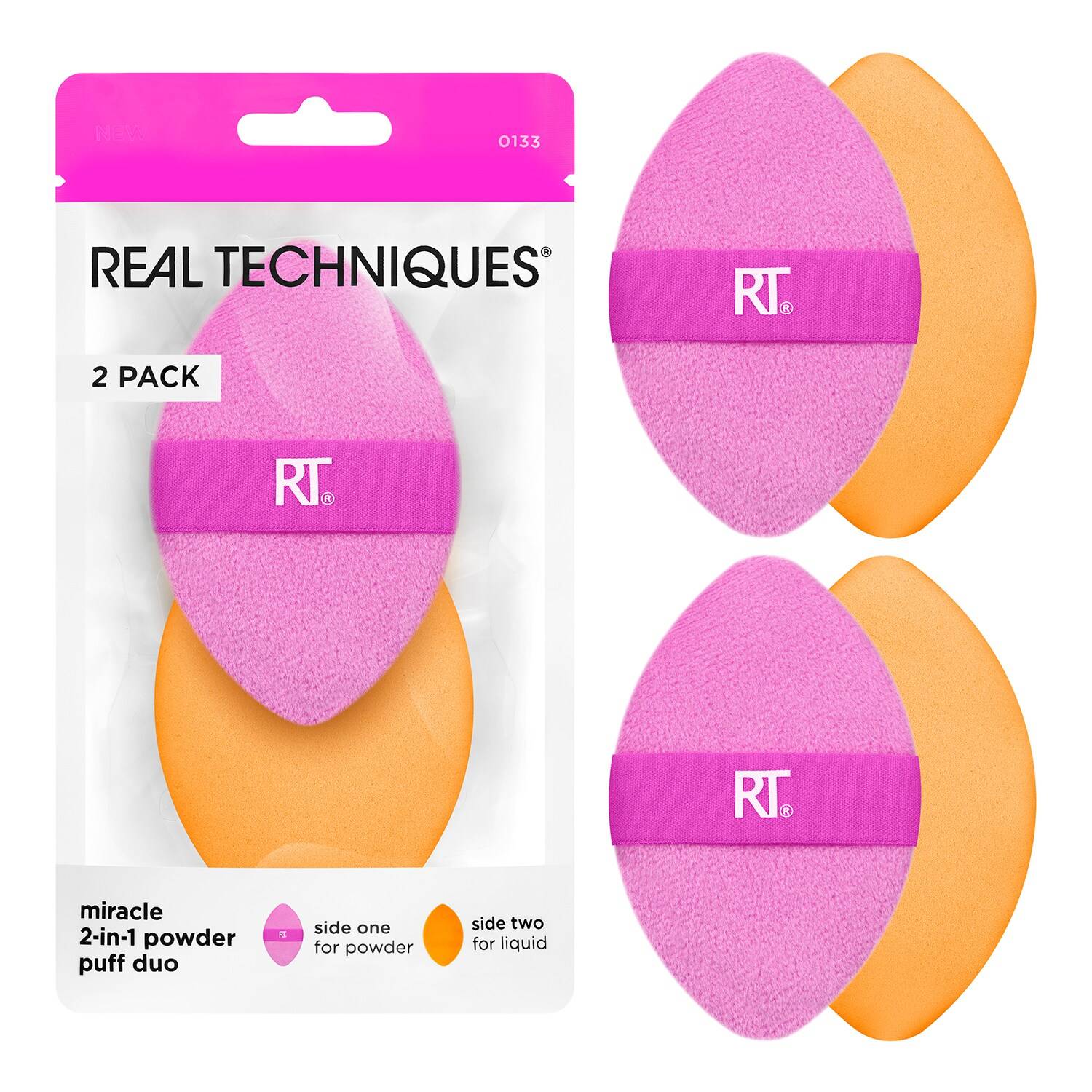 REAL TECHNIQUES Miracle 2-In-1 Powder Puff Duo