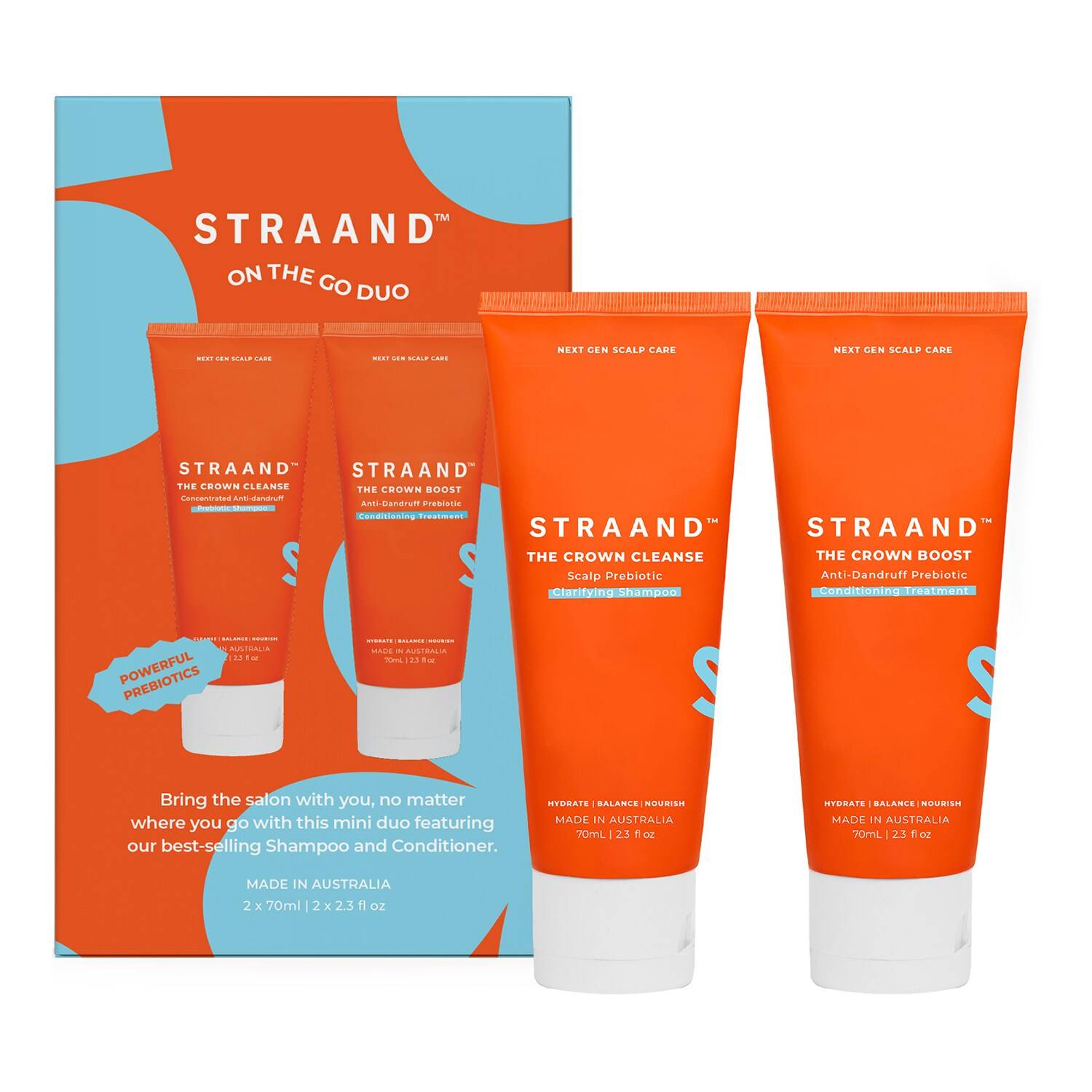 Straand On The Go Duo Shampoo & Conditioner Travel Size Gift Set