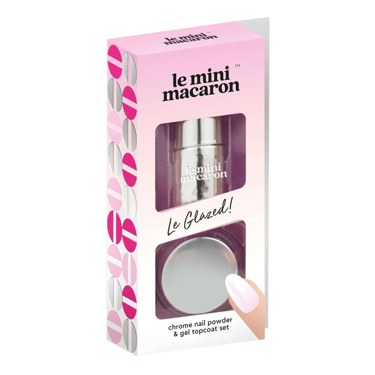 Le Mini Macaron Le Glazed Chrome Powder Set