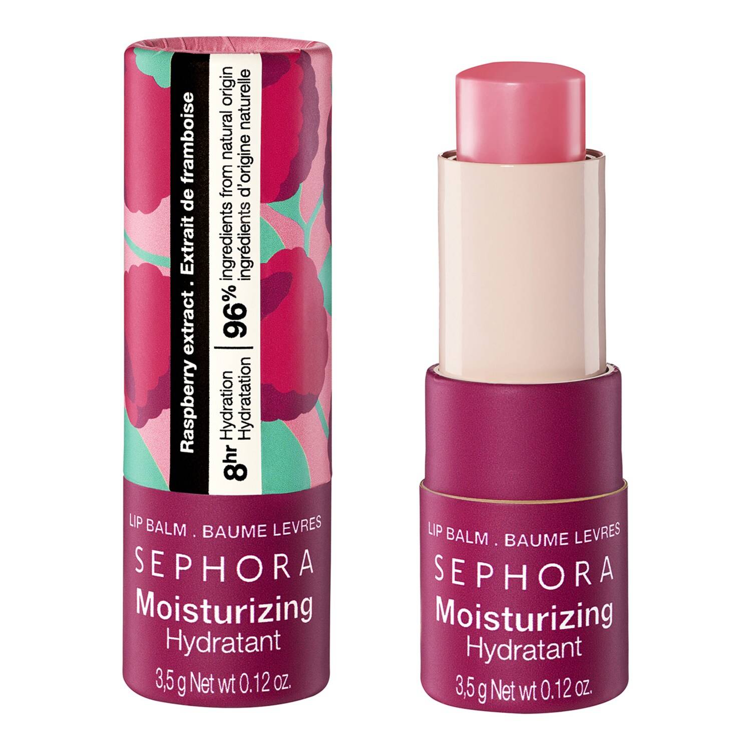 Sephora Collection Moisturizing Lip Balm 8 Hours Hydration 3.5G Raspberry