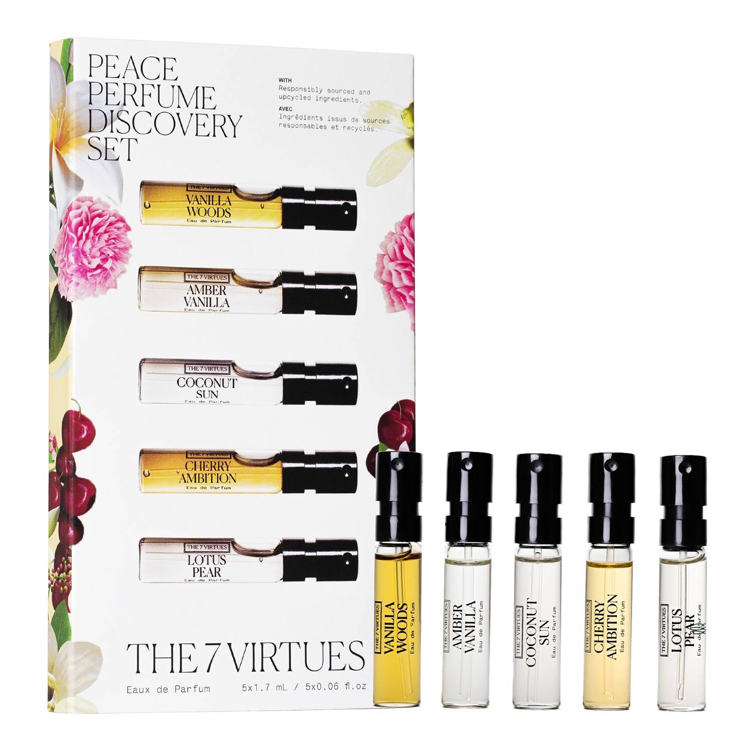 The 7 Virtues Peace Perfume Discovery Set 5 X 1.7Ml