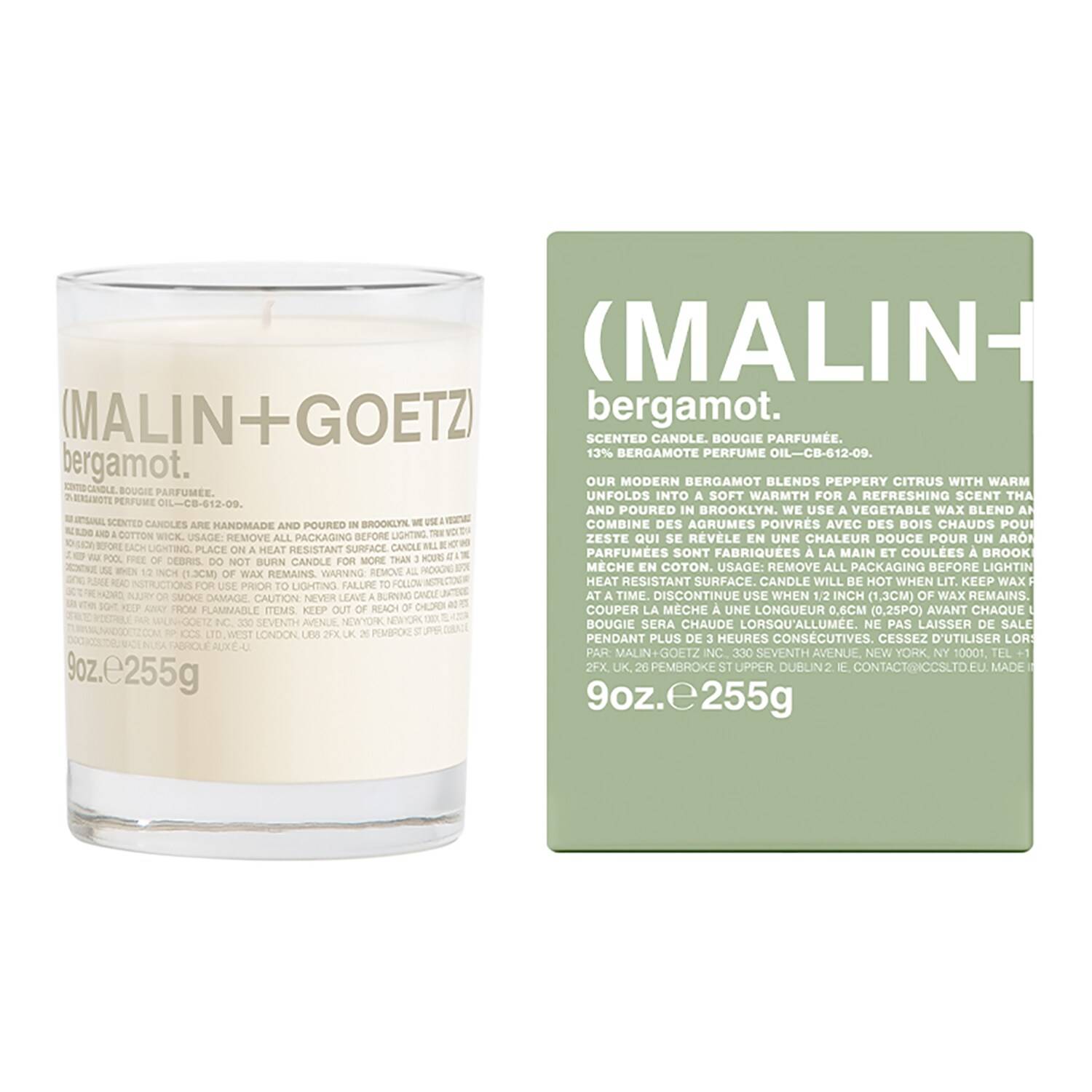 Malin+Goetz Bergamot Candle 255G