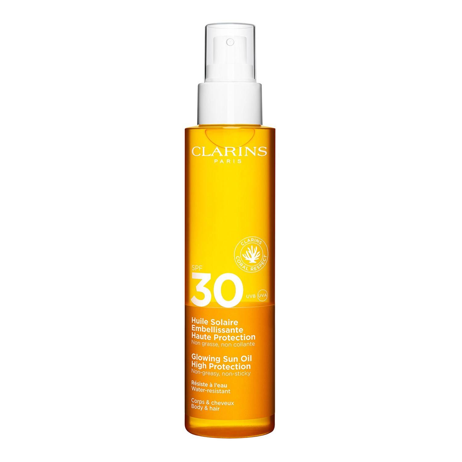 Clarins Glowing Sun Oil High Protection Spf30 150Ml