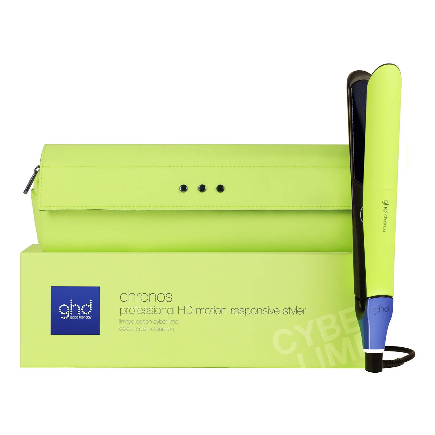 Ghd Chronos Professional Hair Styler In Cyber Lime - Limited Edition