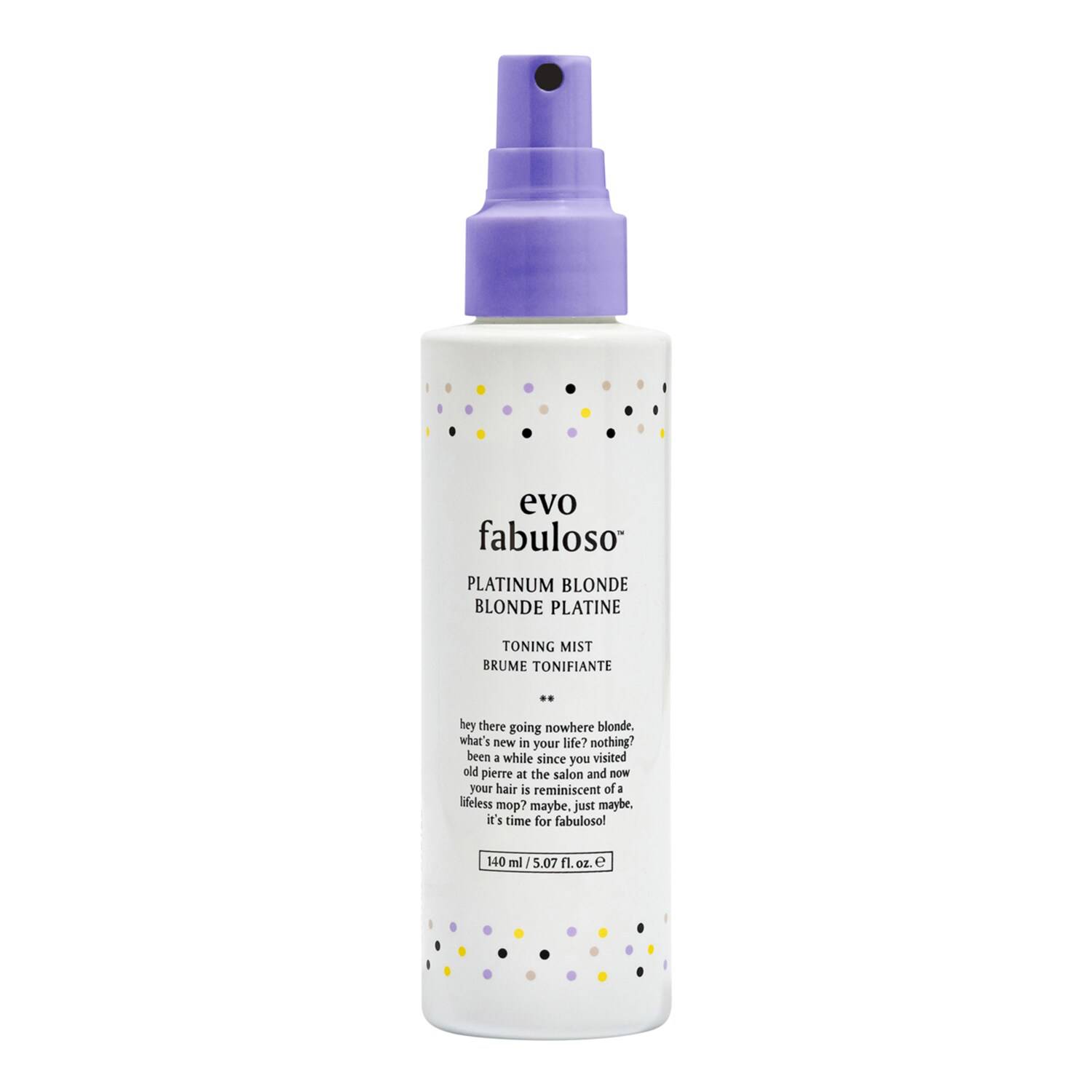 Evo Hair Fabuloso Platinum Blonde Toning Mist 140Ml