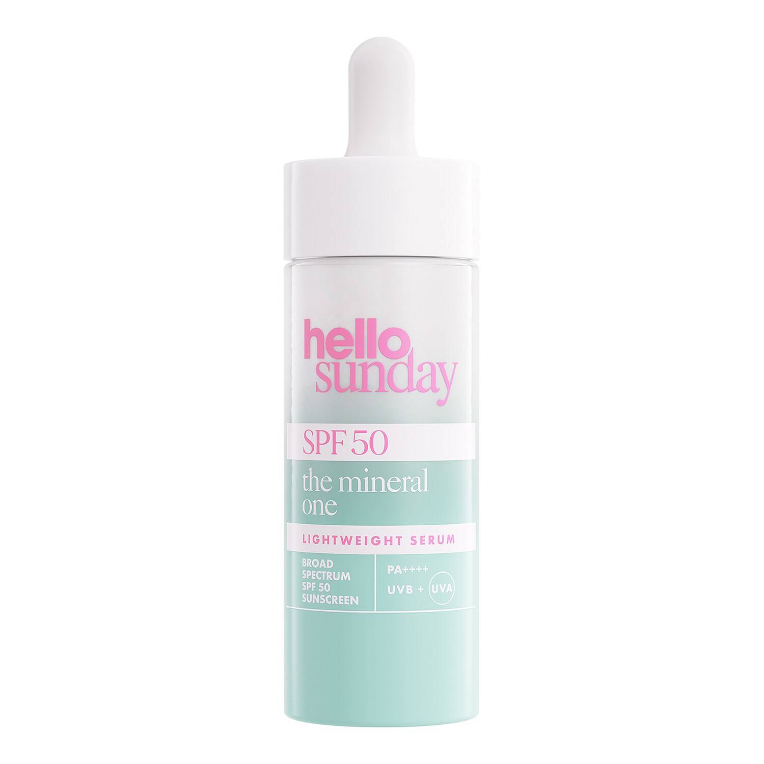 Hello Sunday The Mineral One Lightweight Serum Drops Spf50 30Ml