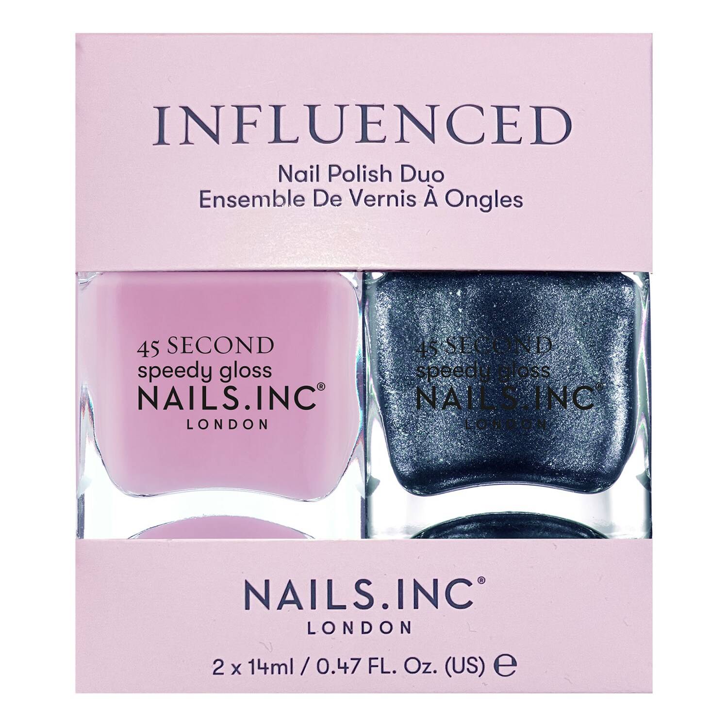 NAILS INC Mirror Chrome Single Polish 14ml Silver Served