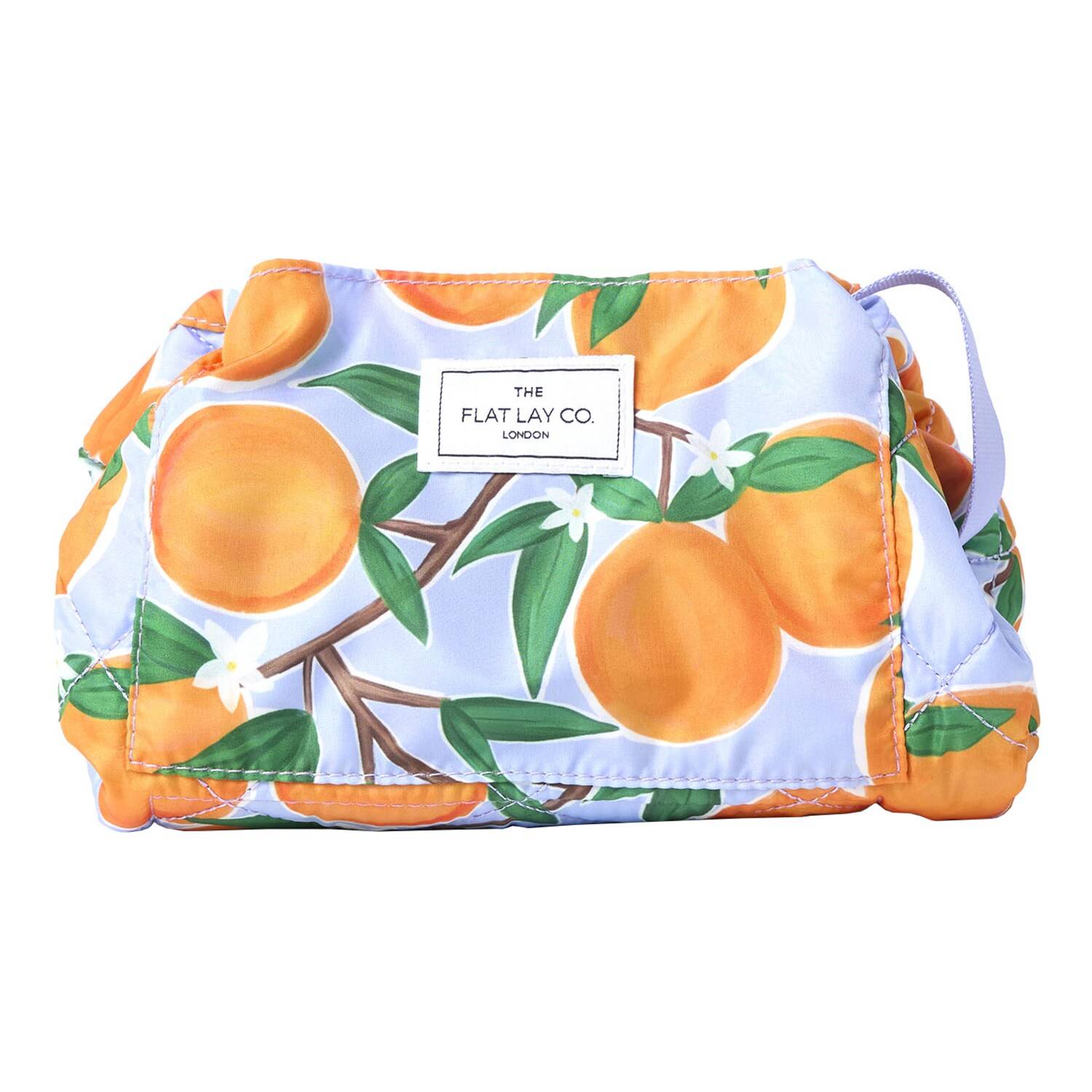 THE FLAT LAY CO. Drawstring Mediterranean Oranges Makeup Bag