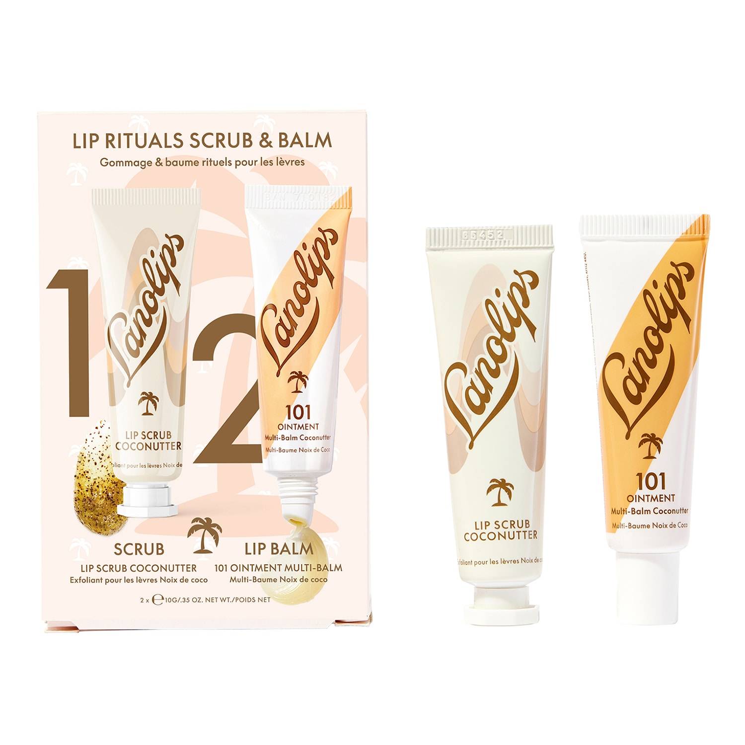Lanolips Lip Rituals Scrub & Balm Coconutter - Lip Care 2X10G