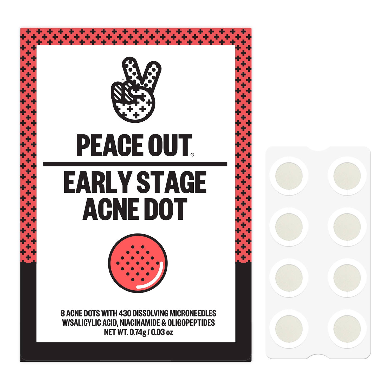 Peace Out Skincare Early Stage Acne Dot - 2% Salicylic Acid Early Stage Treatment 8 Dots