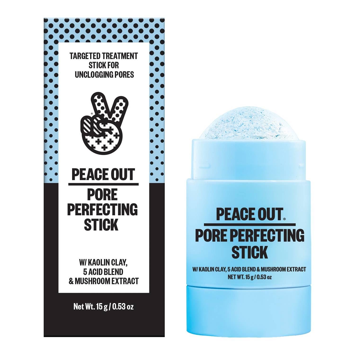 Peace Out Skincare Pore Perfecting Stick - Targeted Treatment Stick For Unclogging Pores 15G