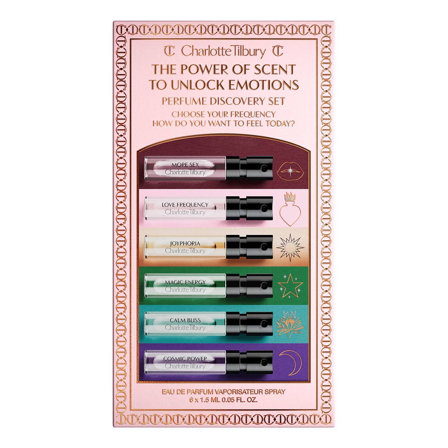 CHARLOTTE TILBURY Charlotte's Law of Attraction - Fragrance Collection of Emotions CHARLOTTE'S LAW OF ATTRACTION 1.5ML SET
