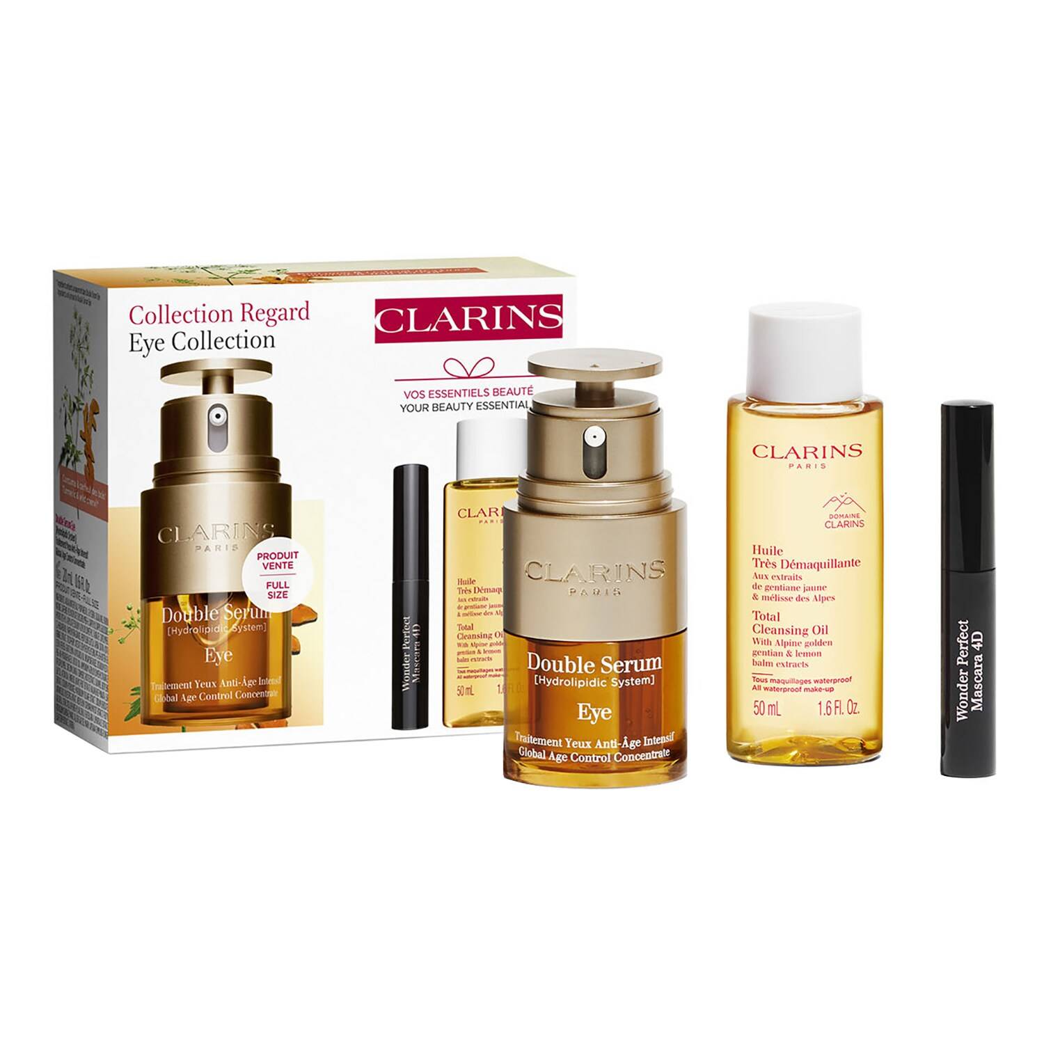 CLARINS Double serum eye gift set - Eye care 20 ml + 50 ml + 3 ml