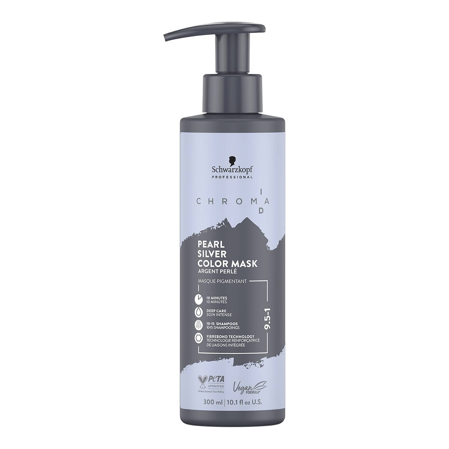 Schwarzkopf Professional Chroma Id Hair Colour Mask 300Ml Pearl Silver
