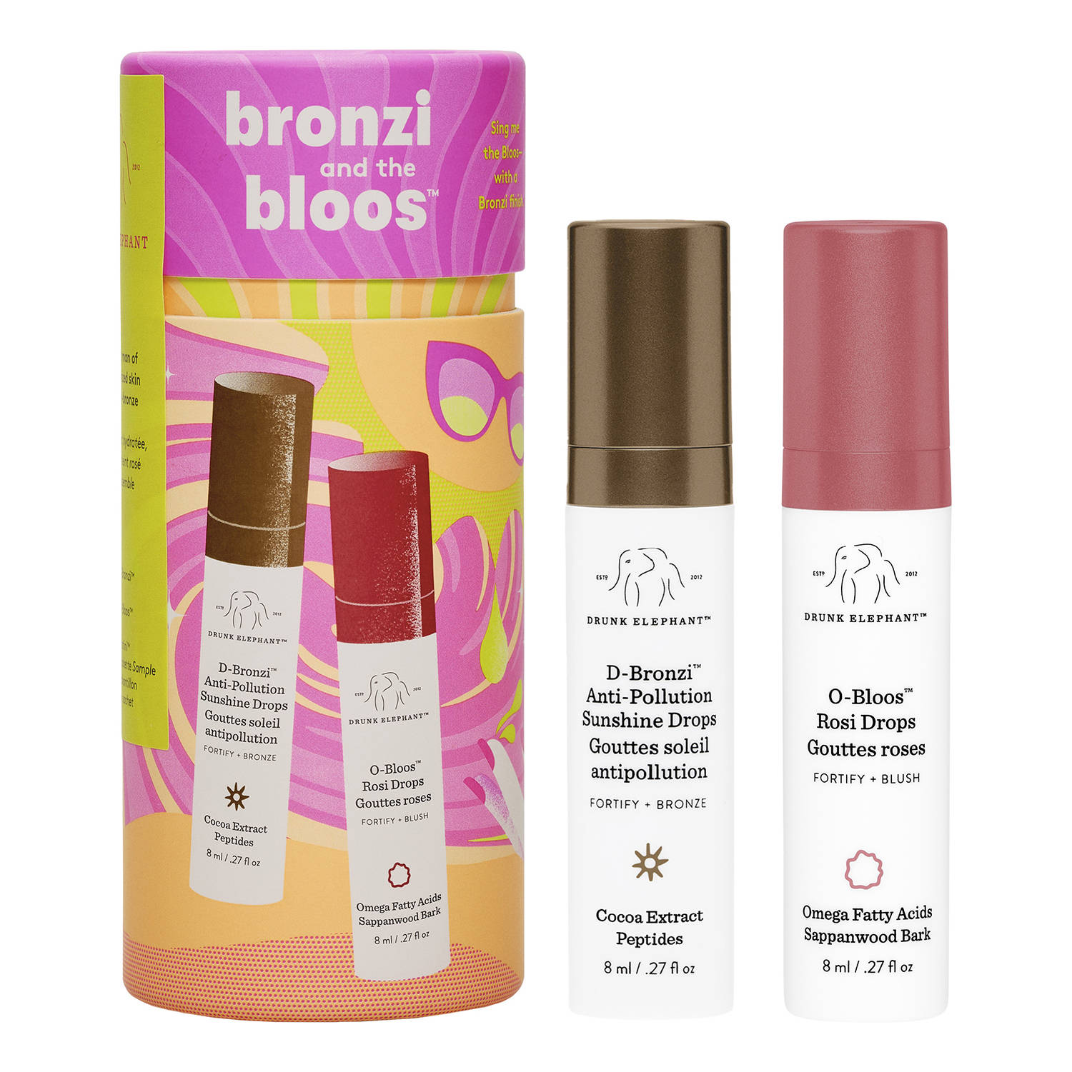 Drunk Elephant Bronzi And The Bloos Travel-Size Skincare Set