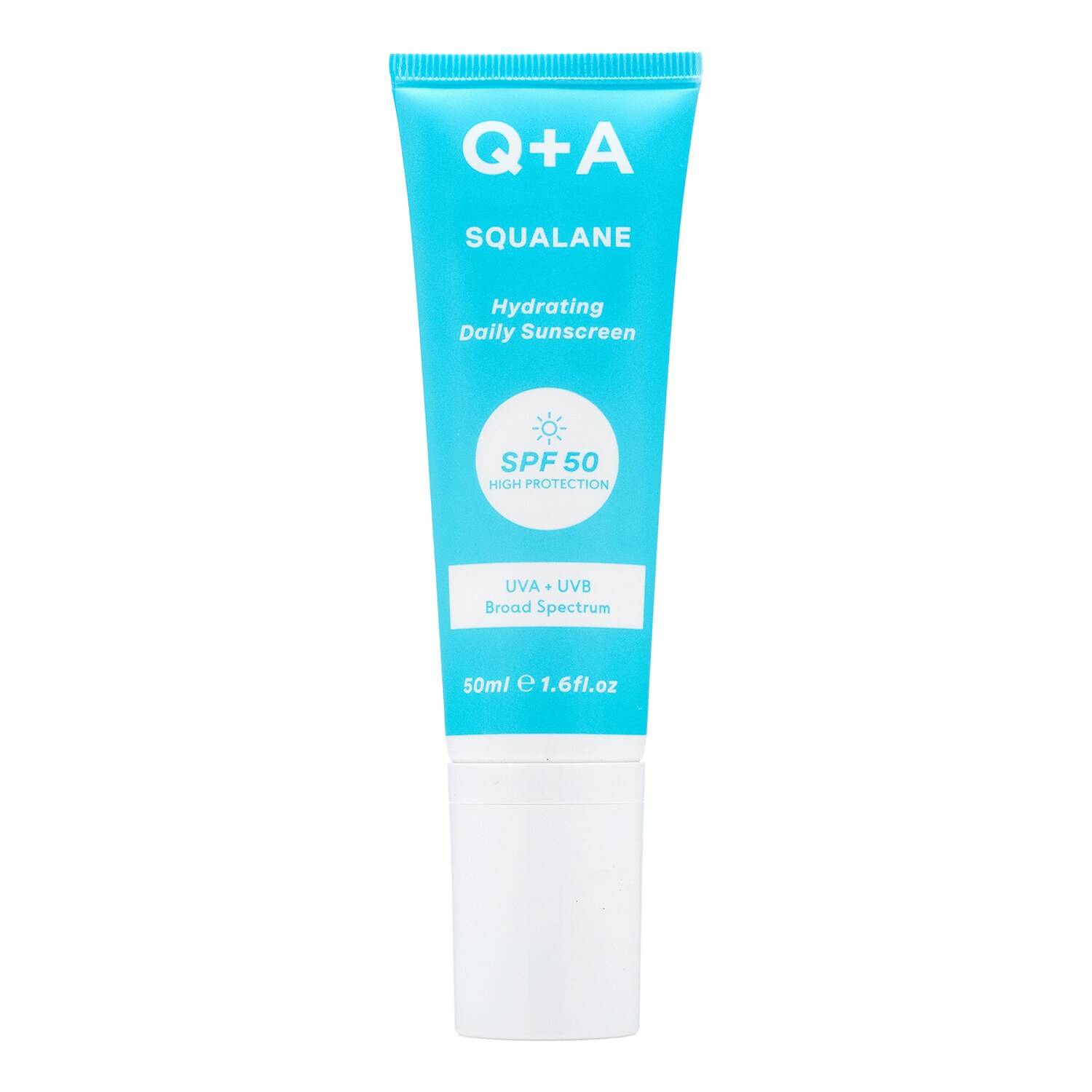 Q+A Squalane SPF50 Hydrating Facial Sunscreen 50ml