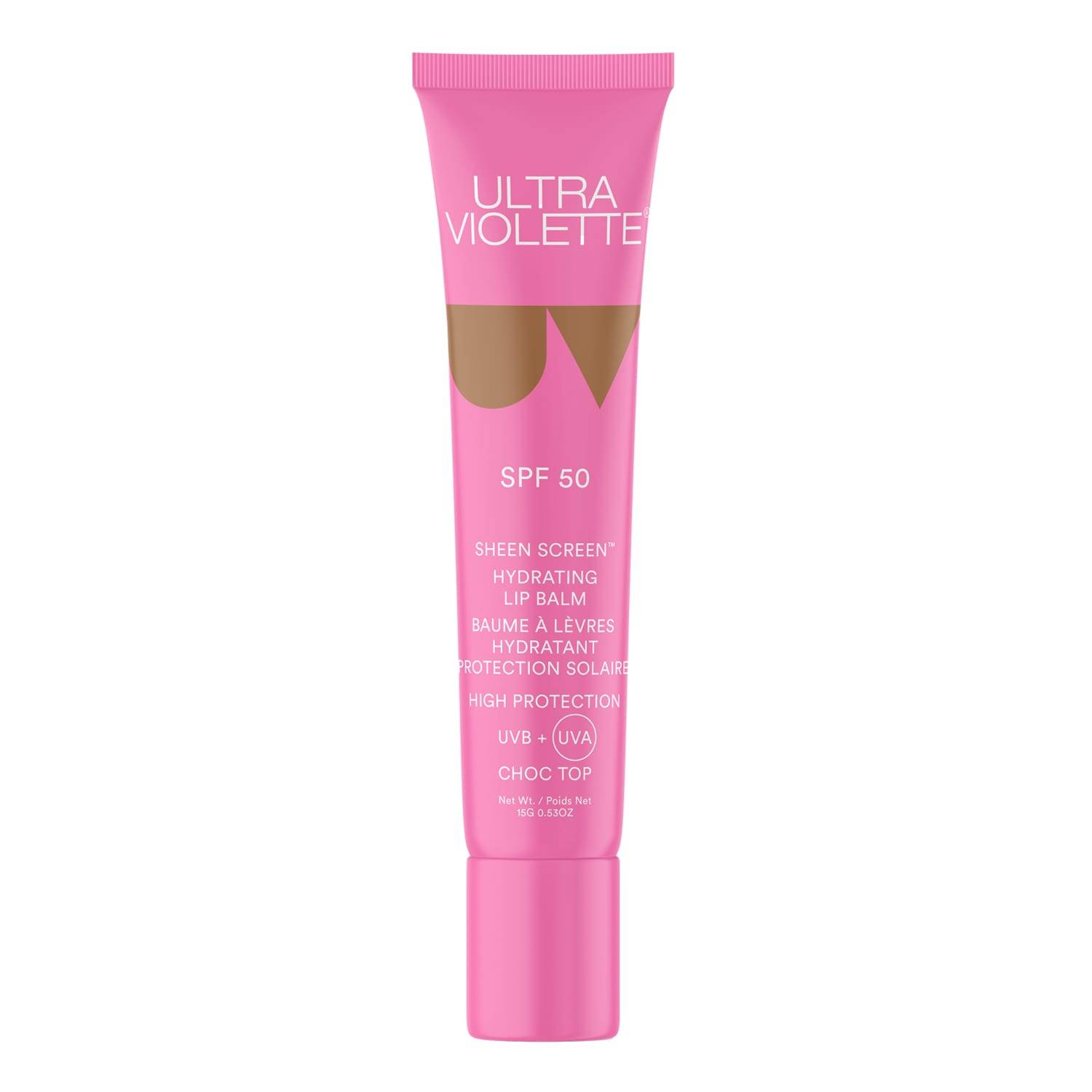 Ultra Violette Sheen Screen Spf 50 Last Bite - Hydrating Lip Balm 15G Choc Top