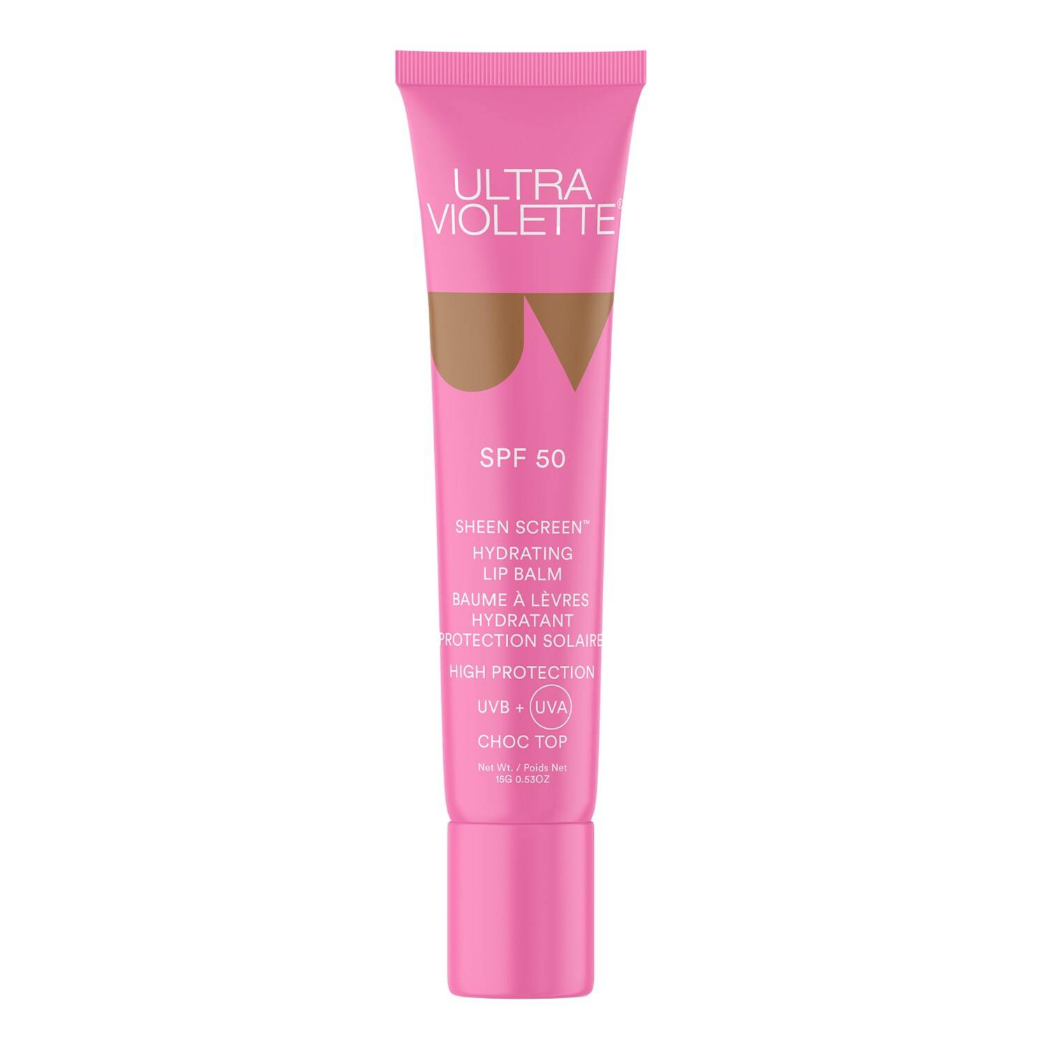 ULTRA VIOLETTE Sheen Screen™ SPF 50 Last Bite - Hydrating Lip Balm Choc Top (15g)