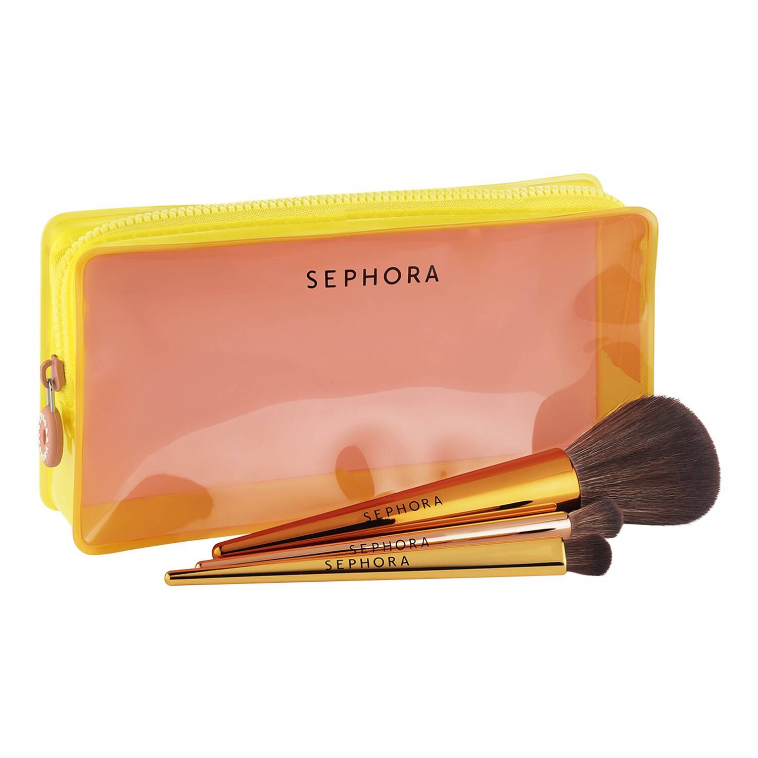 Sephora Collection Glitter Under The Sun Makeup Brush Set 3Pc