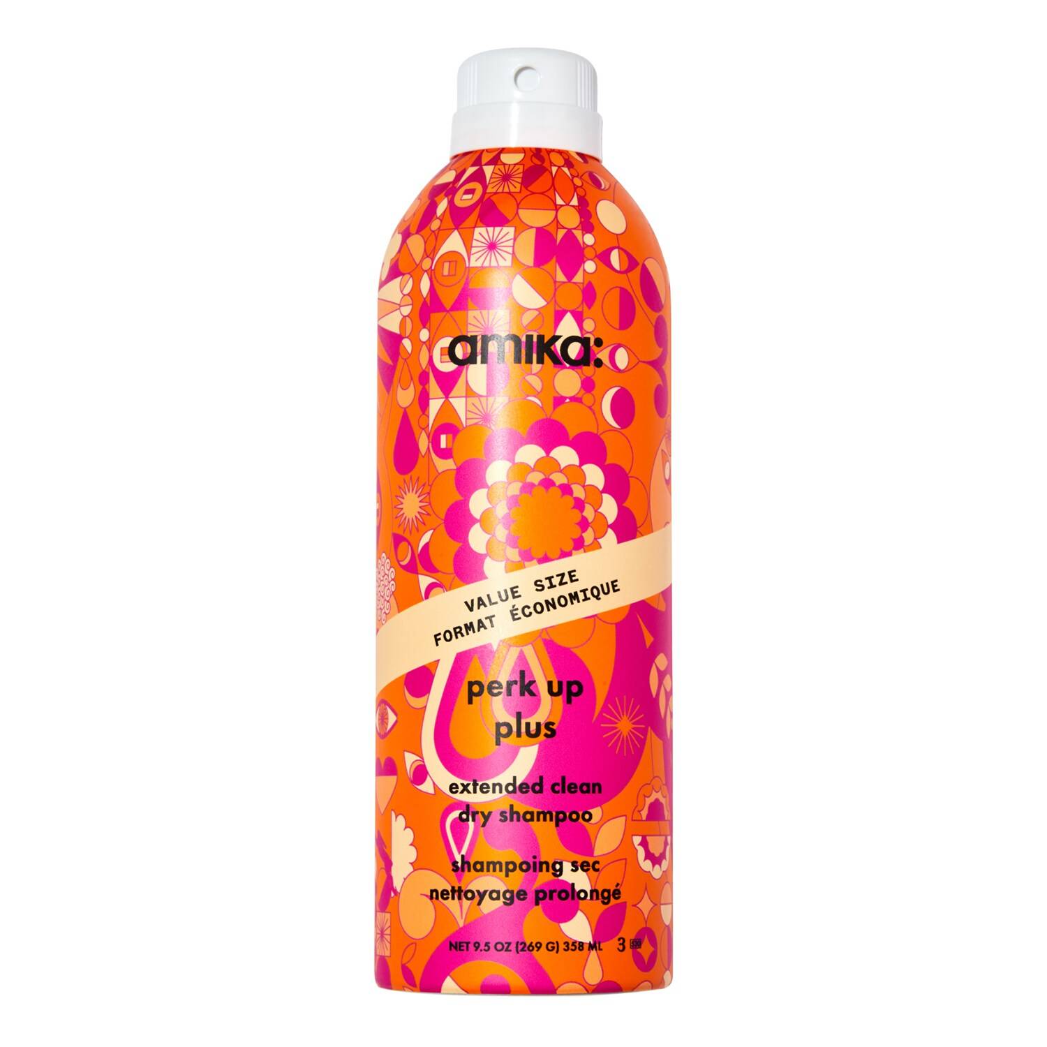 Amika Perk Up Plus Extended Clean Dry Shampoo 339Ml - Image 1