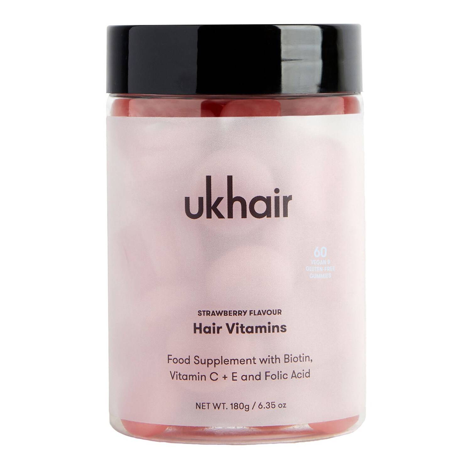 Uklash Ukhair Vitamins 60 Vegan Gummies