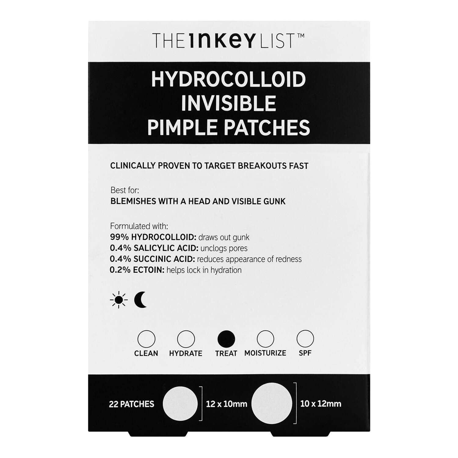 The Inkey List Hydrocolloid Invisible Pimple Patches 2.58G