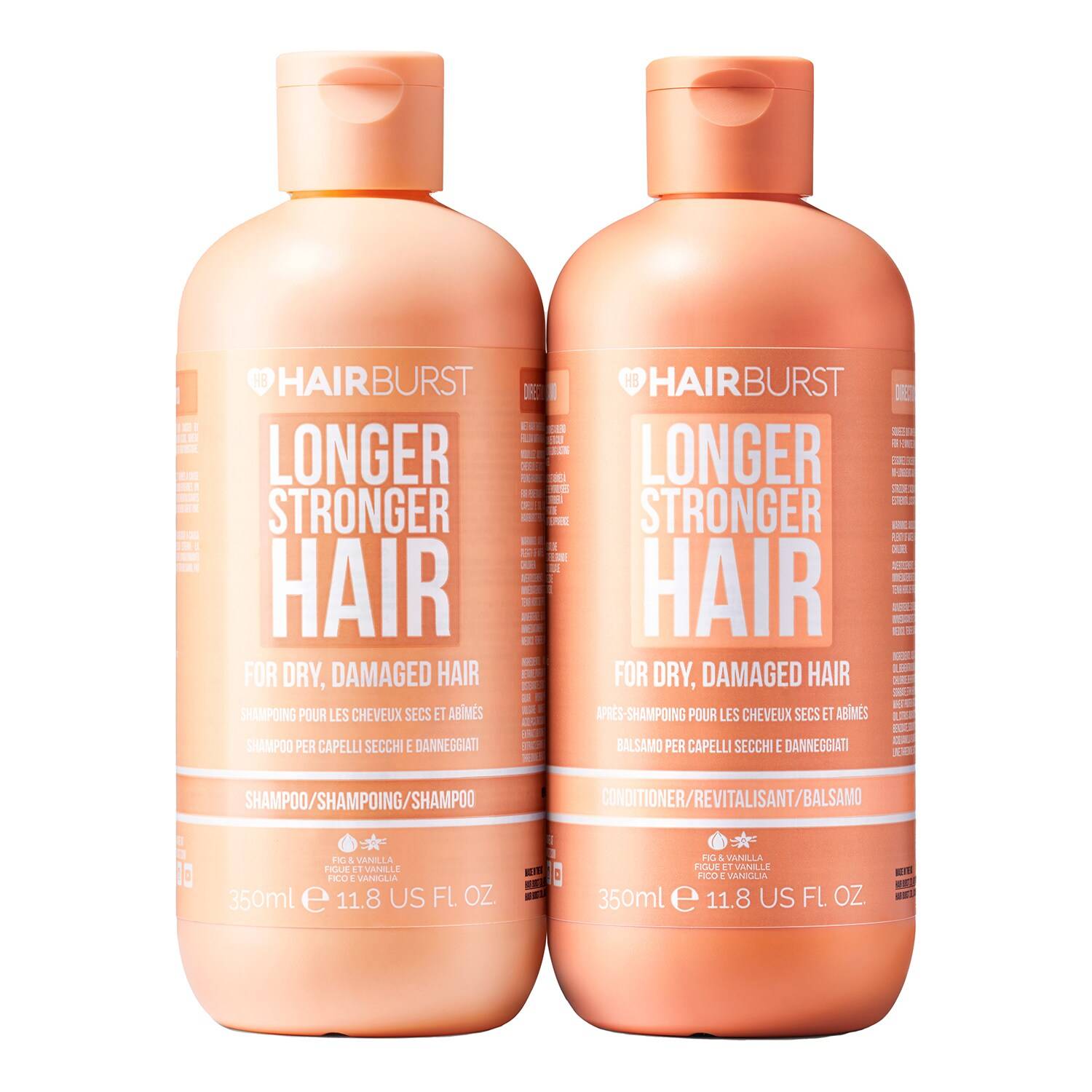 Hair Burst Shampoo & Conditioner For Dry Damaged Hair Duo
