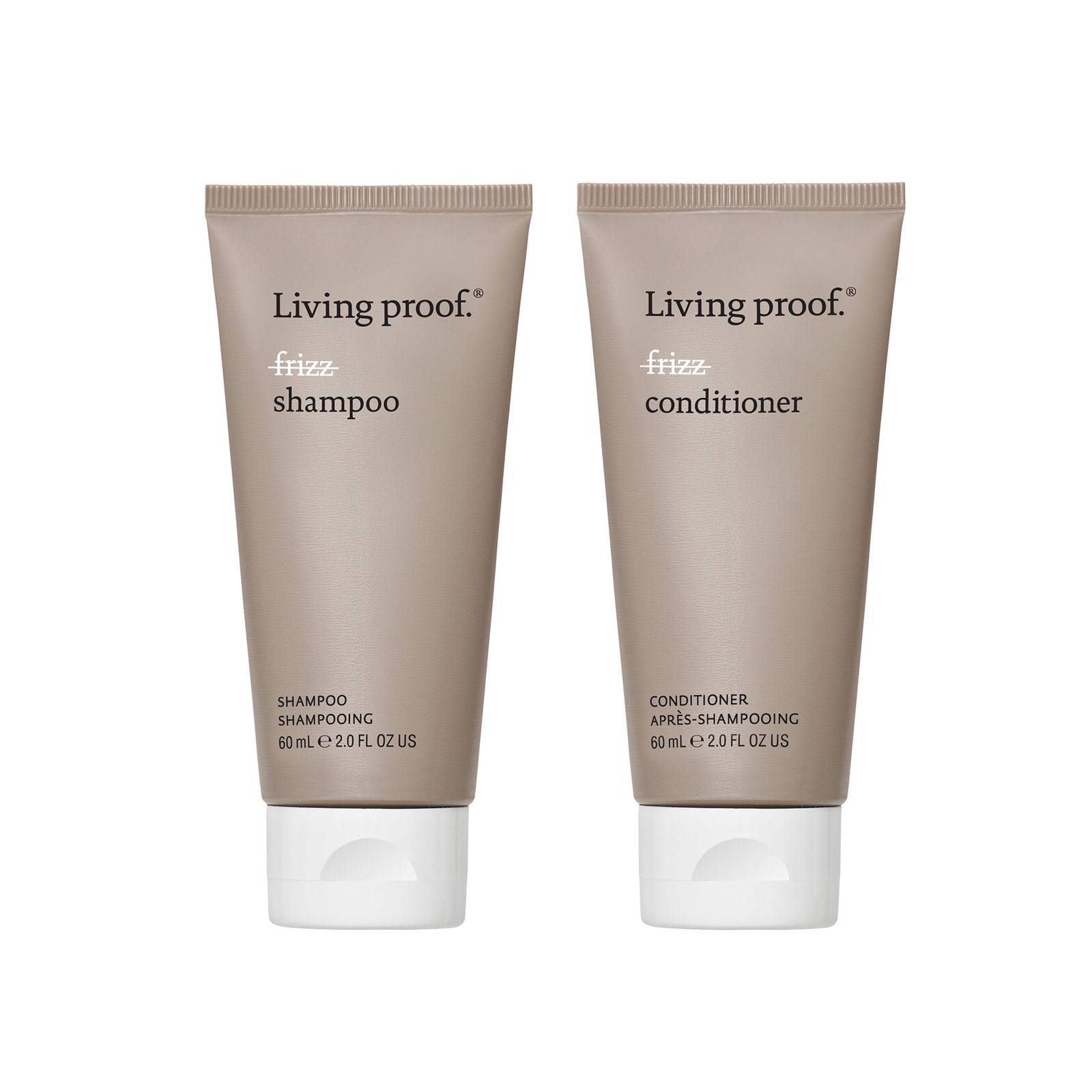 No Frizz Shampoo & Conditioner Travel Size Duo