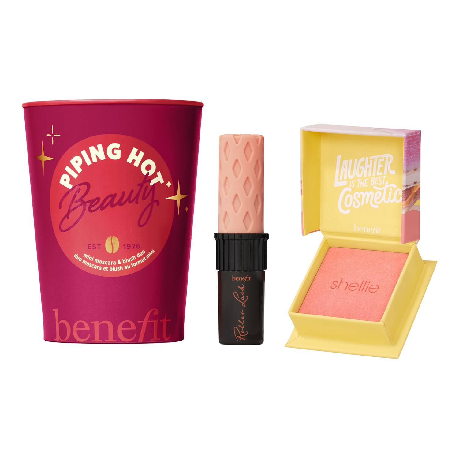 BENEFIT COSMETICS Piping Hot Beauty Mini Mascara & Blush Duo Set