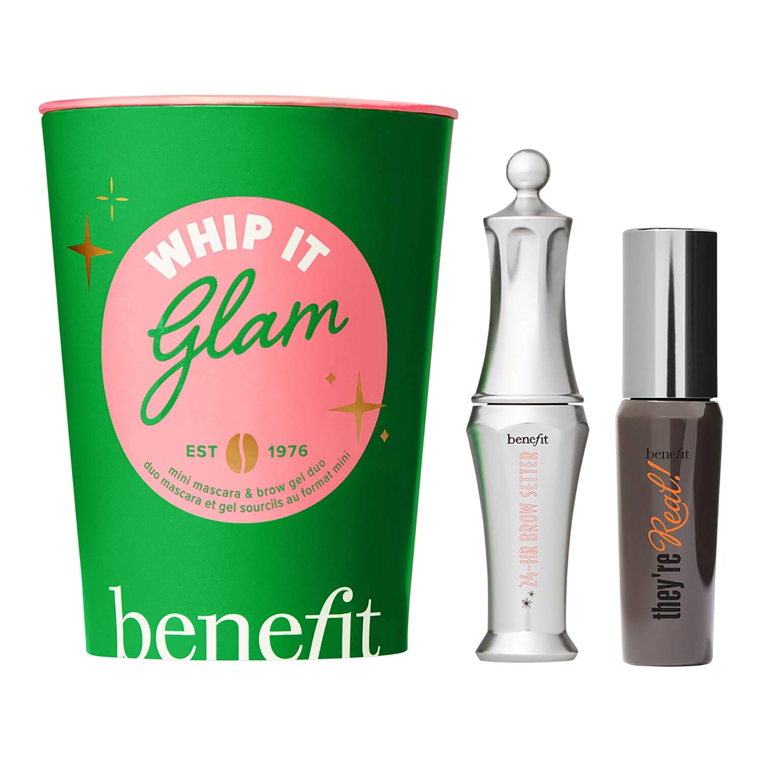 BENEFIT COSMETICS Whip It Glam Mini Mascara & Brow Duo Duo