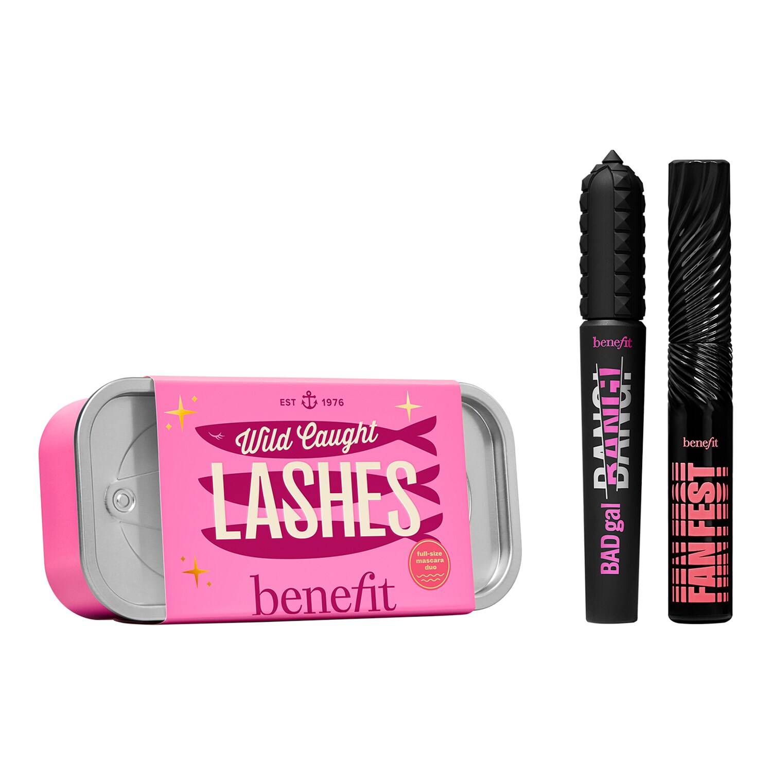 BENEFIT COSMETICS Wild Caught Lashes Full Size Fanning & Volumising Mascara Set Set