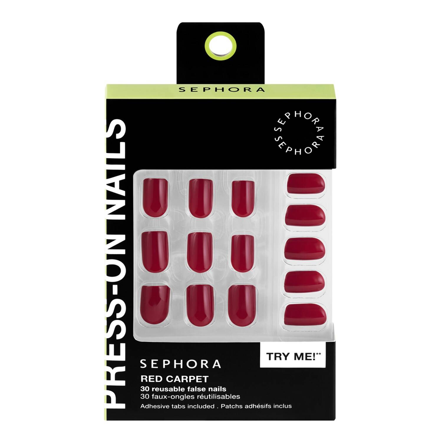 Sephora Collection Press On Nails Kit X 30 Red Carpet