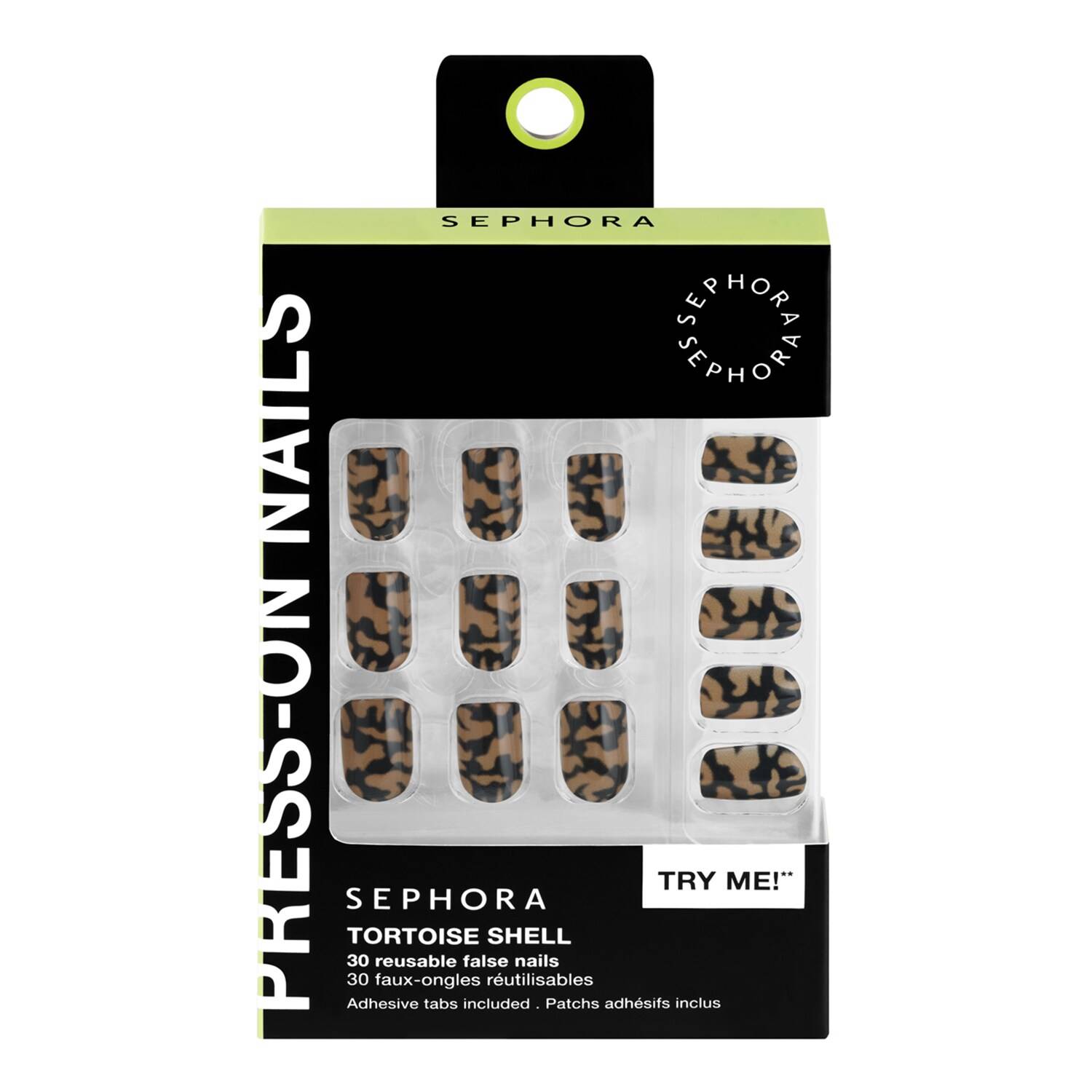 Sephora Collection Press On Nails Kit X 30 Tortoise Shell
