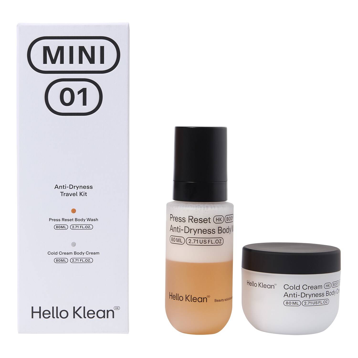 Hello Klean Anti Dryness Travel Kit