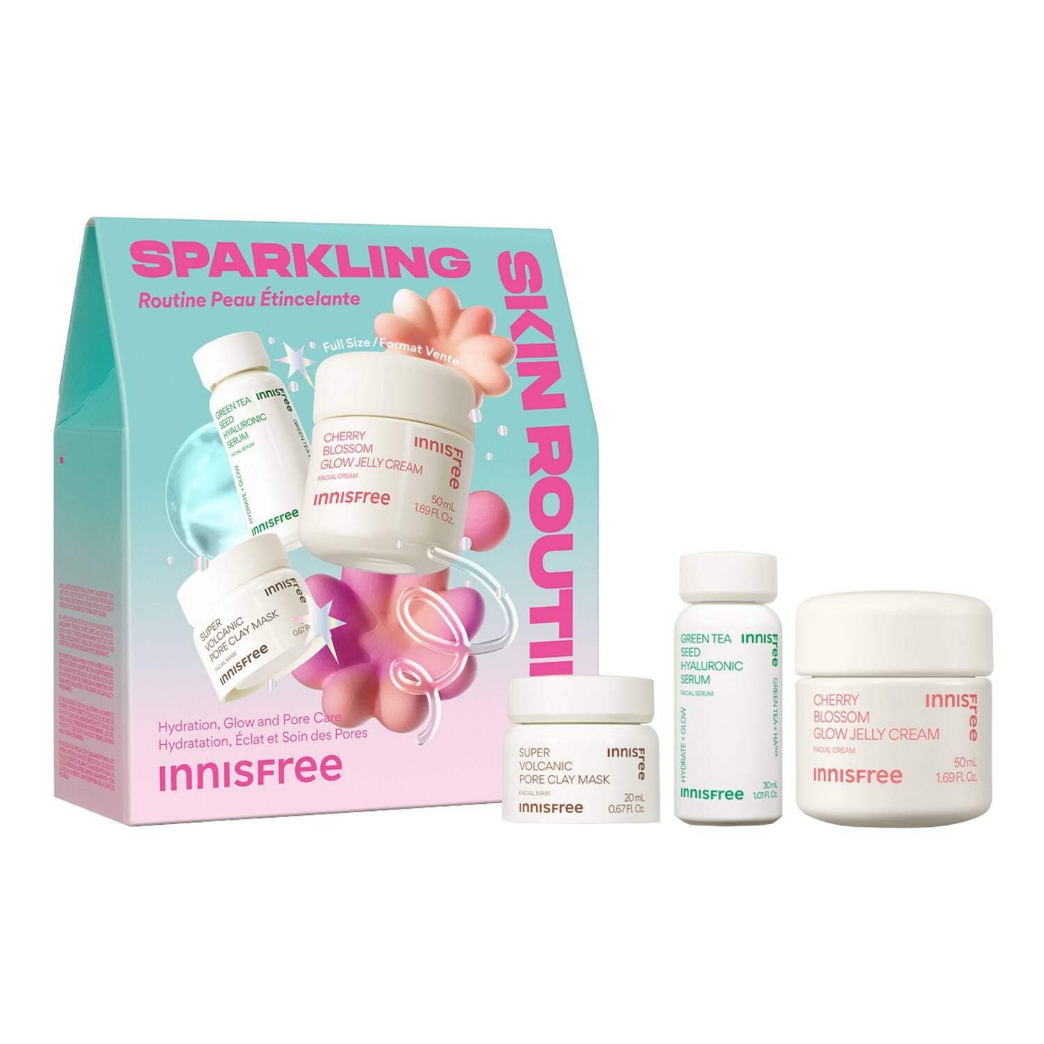 Innisfree Sparkling Peau Étincelante Set
