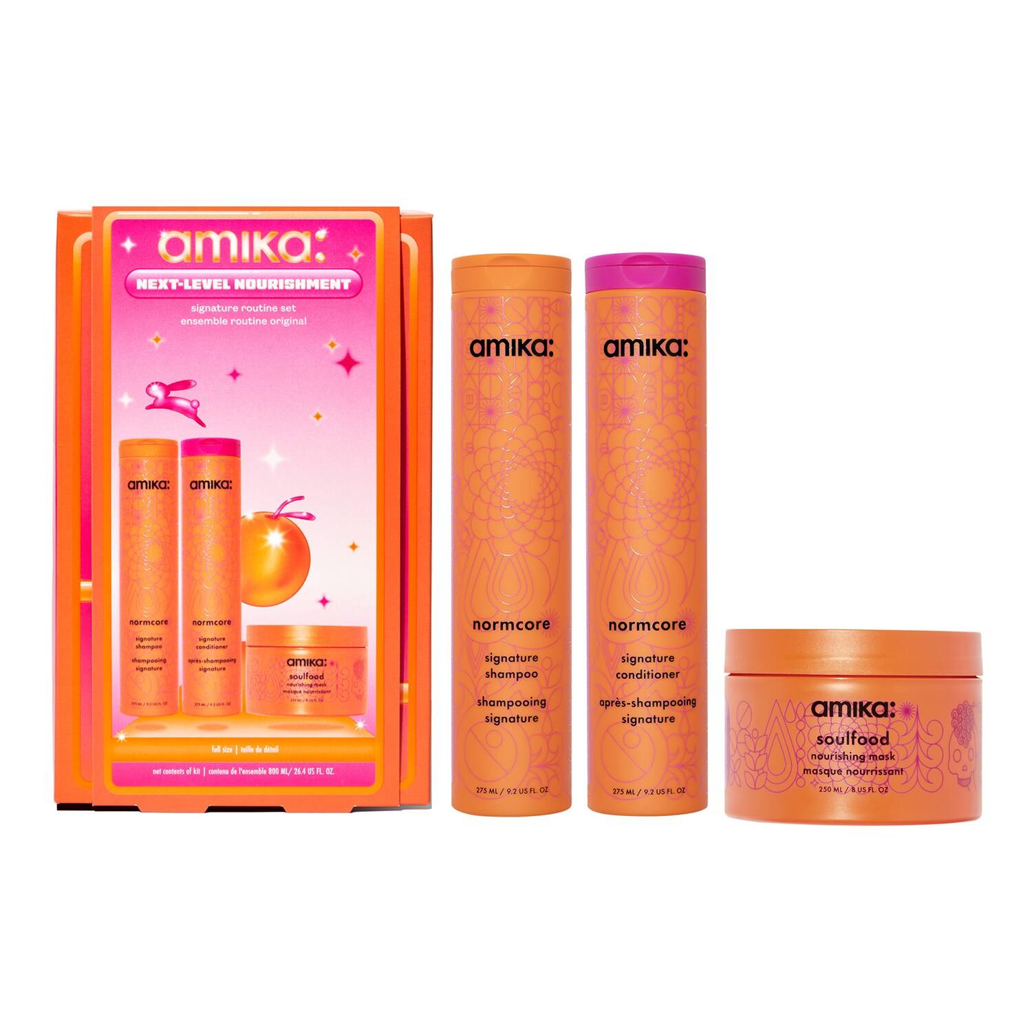 Amika Next-Level Nourishment Signature Routine Set Next-Level Nourishment Signature Routine Set