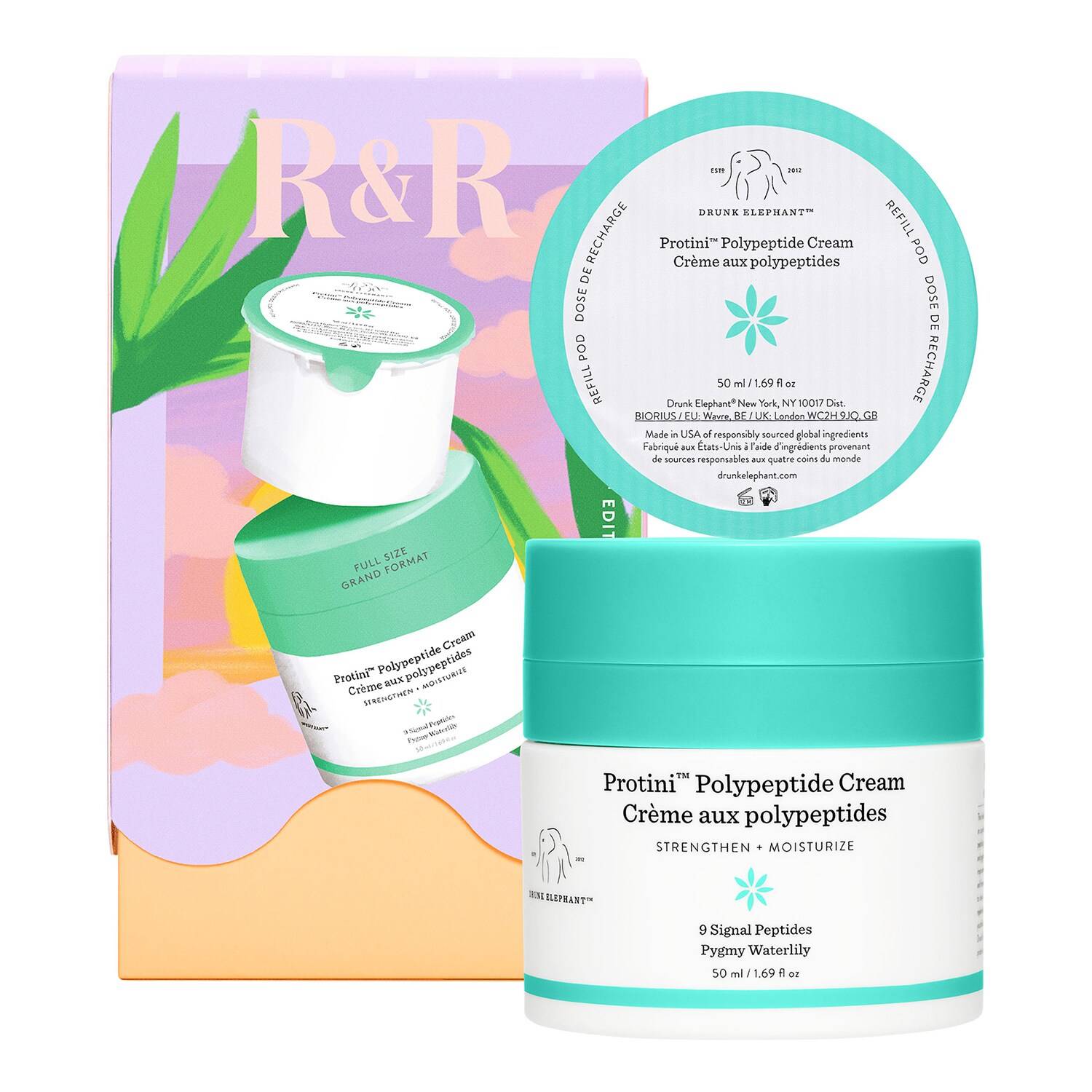 Drunk Elephant Relax And Refill Protini Edition Duo