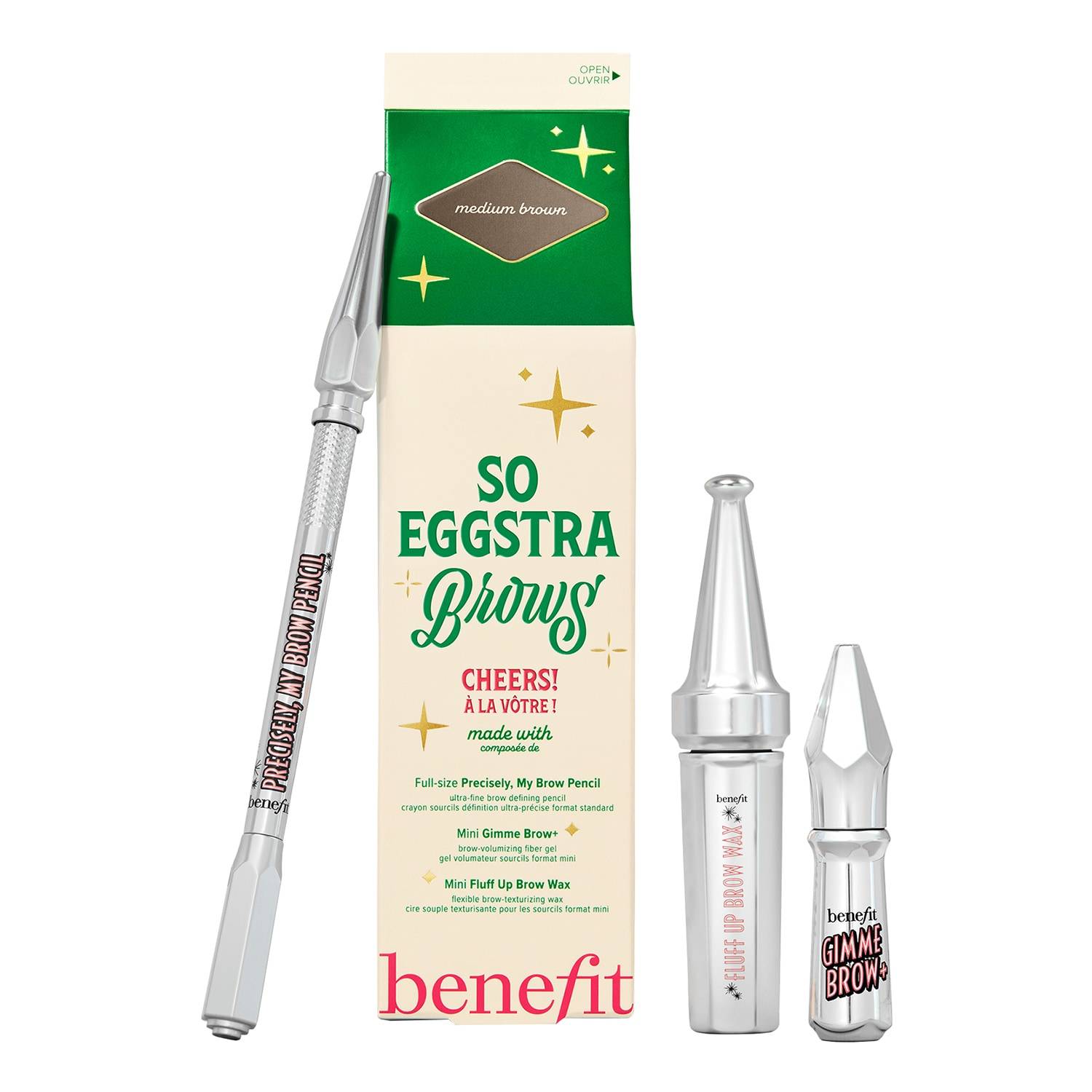 Benefit Cosmetics So Eggstra Brows Trial Set Shade 4/4