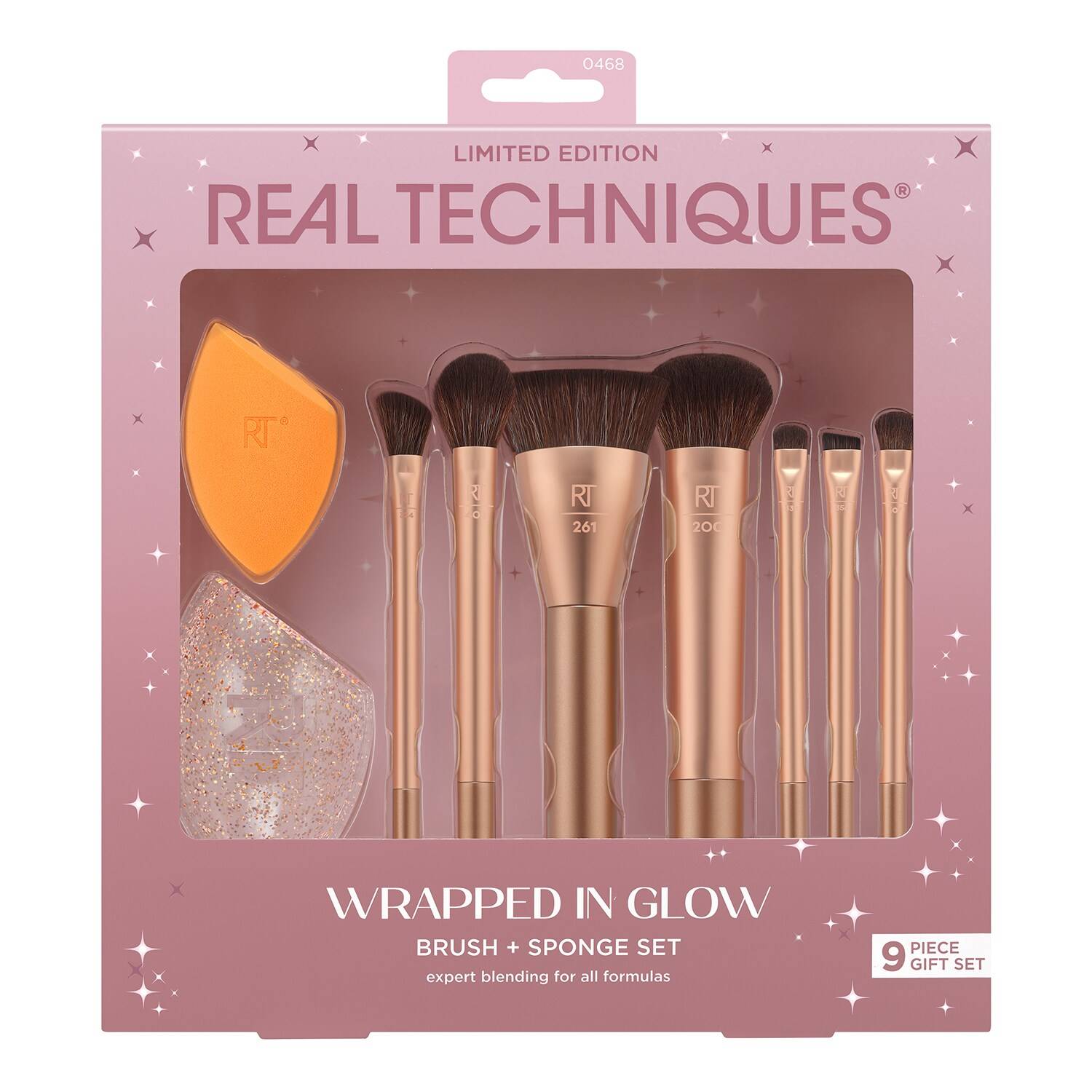 Real Techniques Wrapped In Glow Brush And Sponge Set