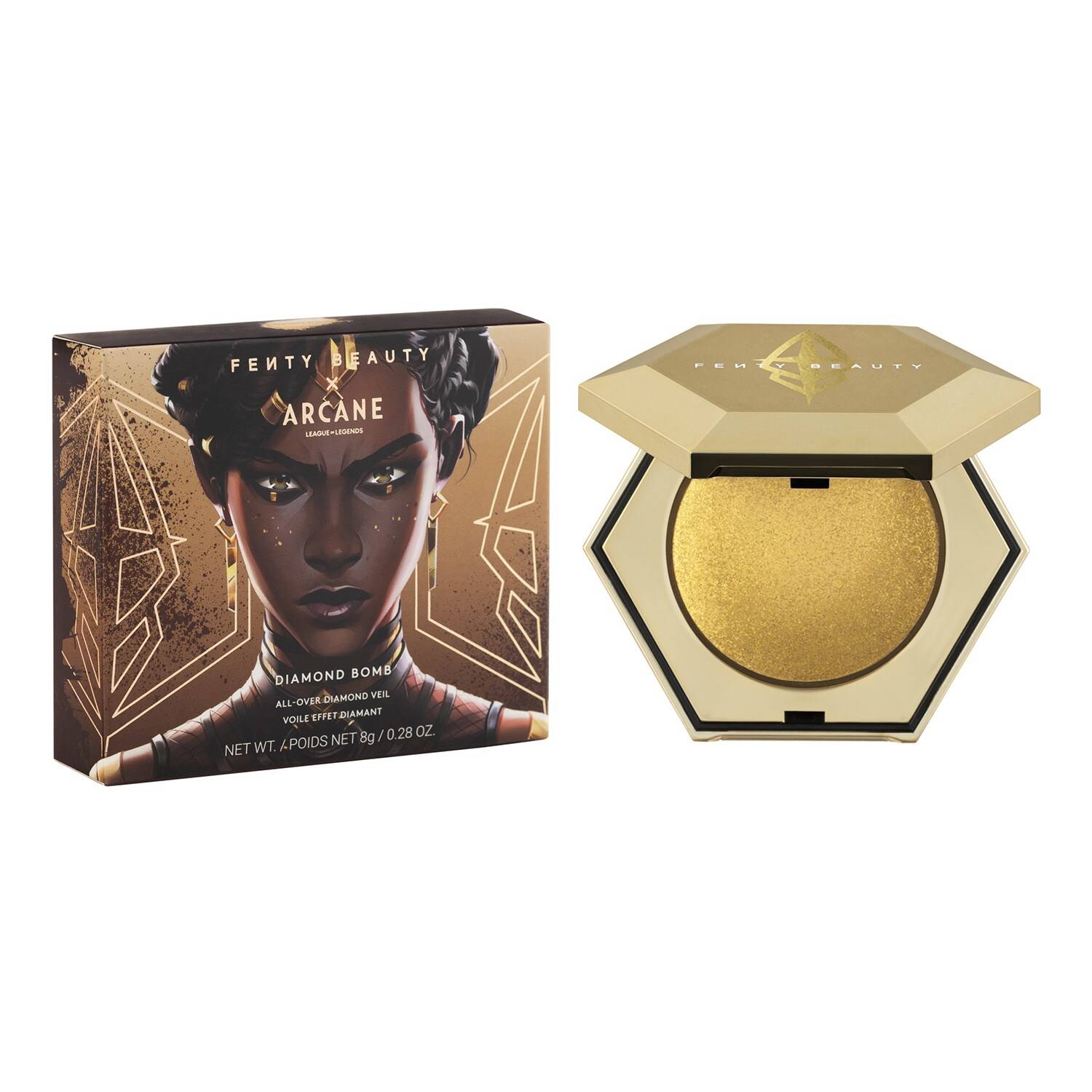 Fenty Beauty Arcane X Diamond Bomb All-Over Diamond Veil 8G Golden Rul'R