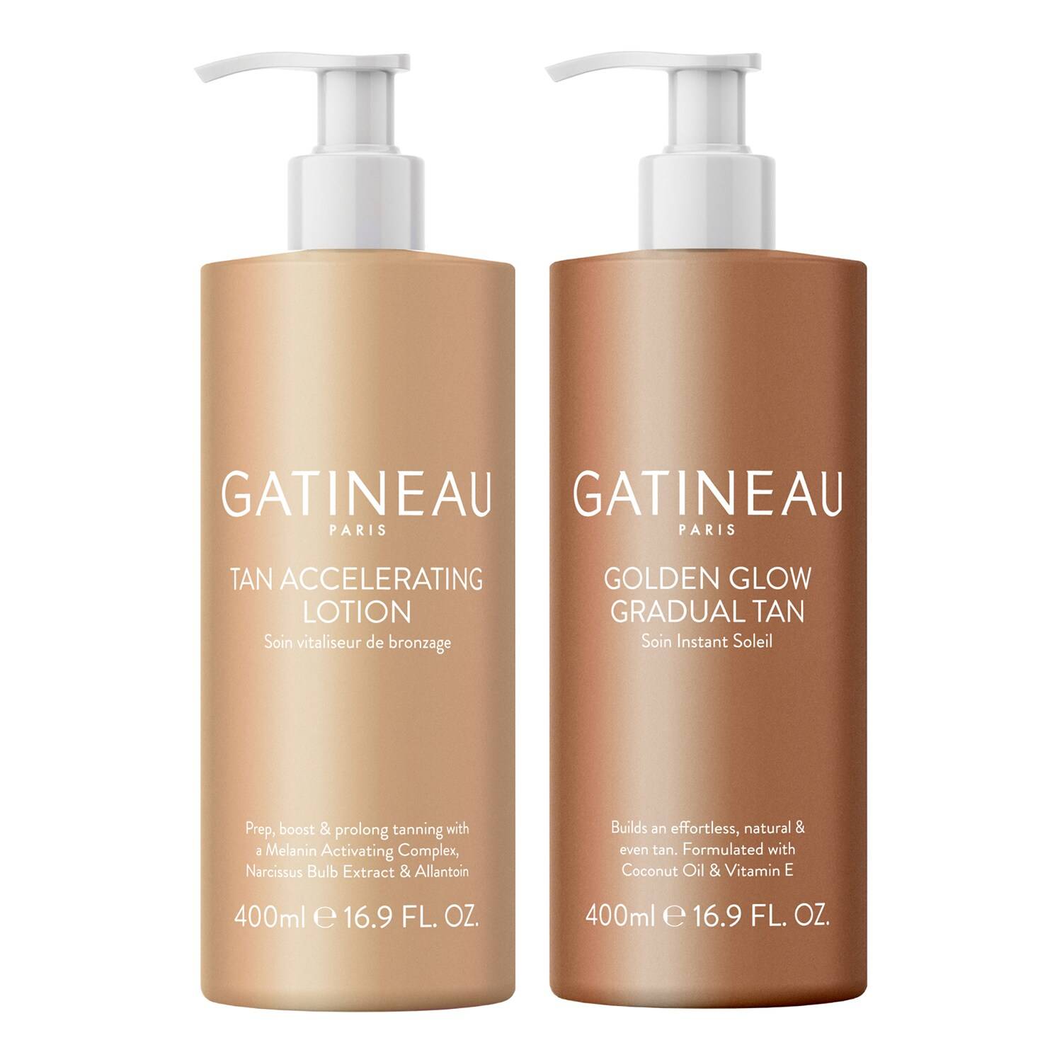 Gatineau Gatineau Tan Accelerating Lotion And Golden Glow Gradual Tan Duo (Worth £113) 800Ml