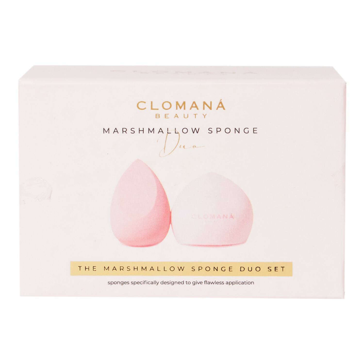 Clomana Beauty Marshmallow Makeup Sponge Duo