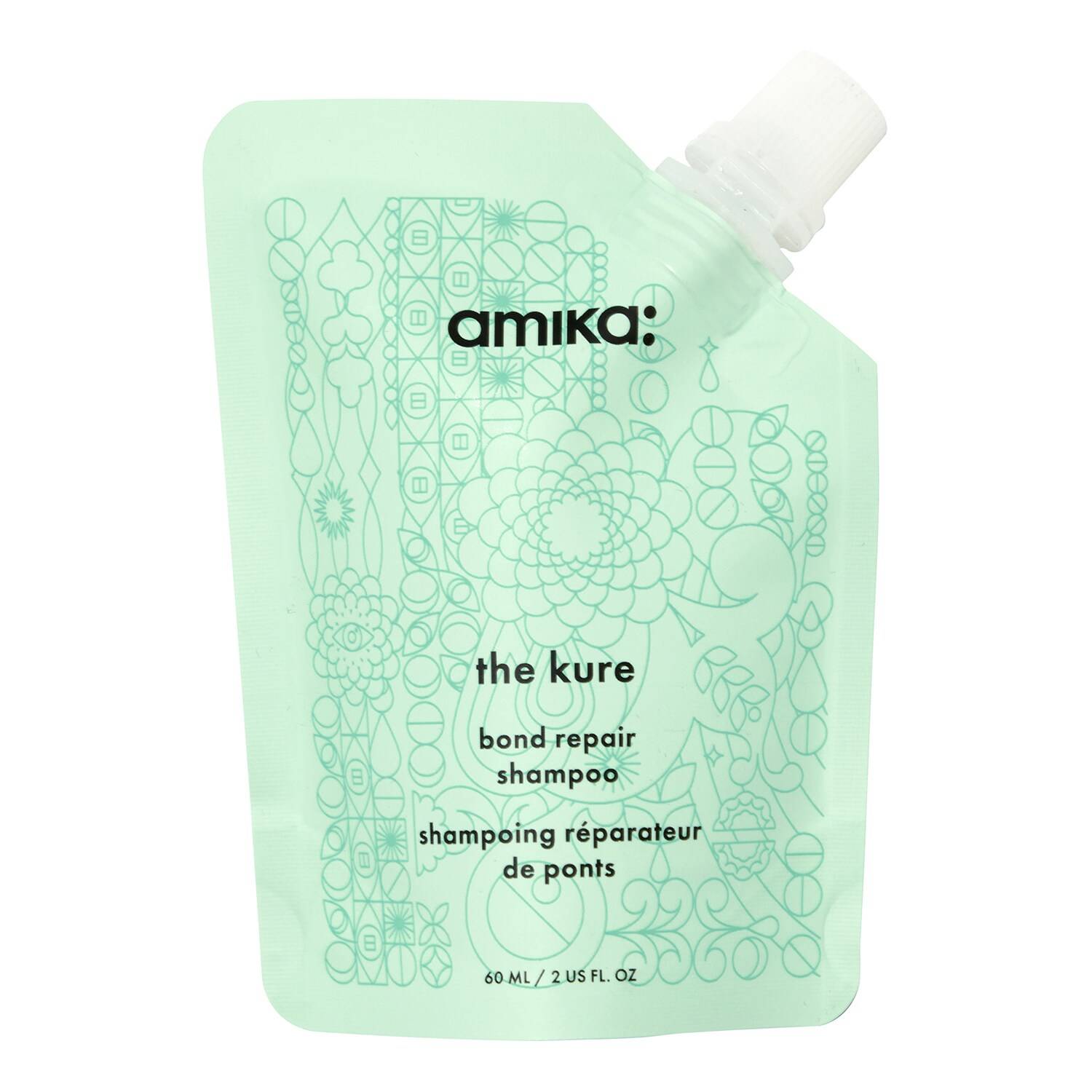 Amika The Kure - Bond Repair Shampoo For Damaged Hair 60 Ml