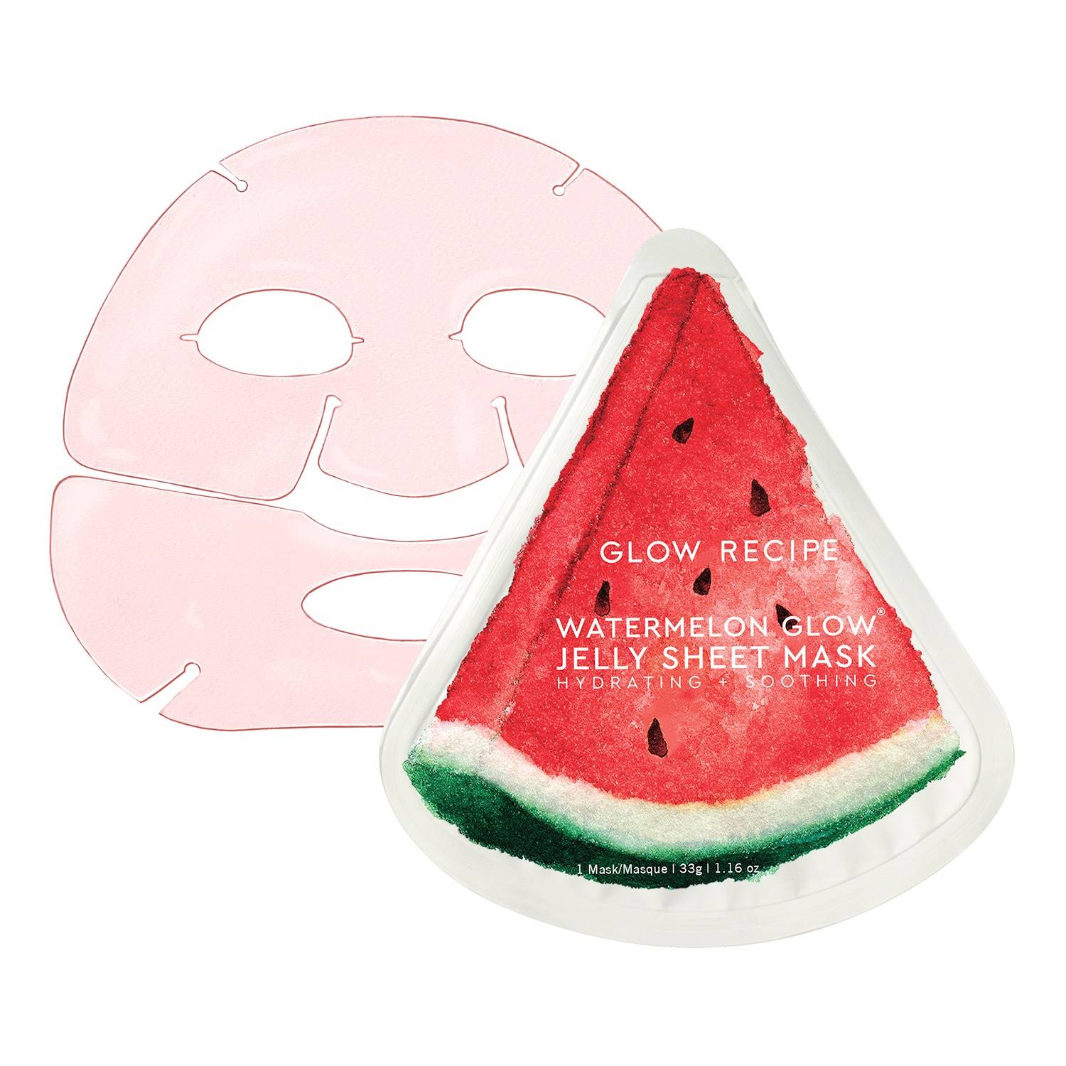 Glow Recipe Watermelon Glow Hydrating & Soothing Jelly Sheet Mask 33G